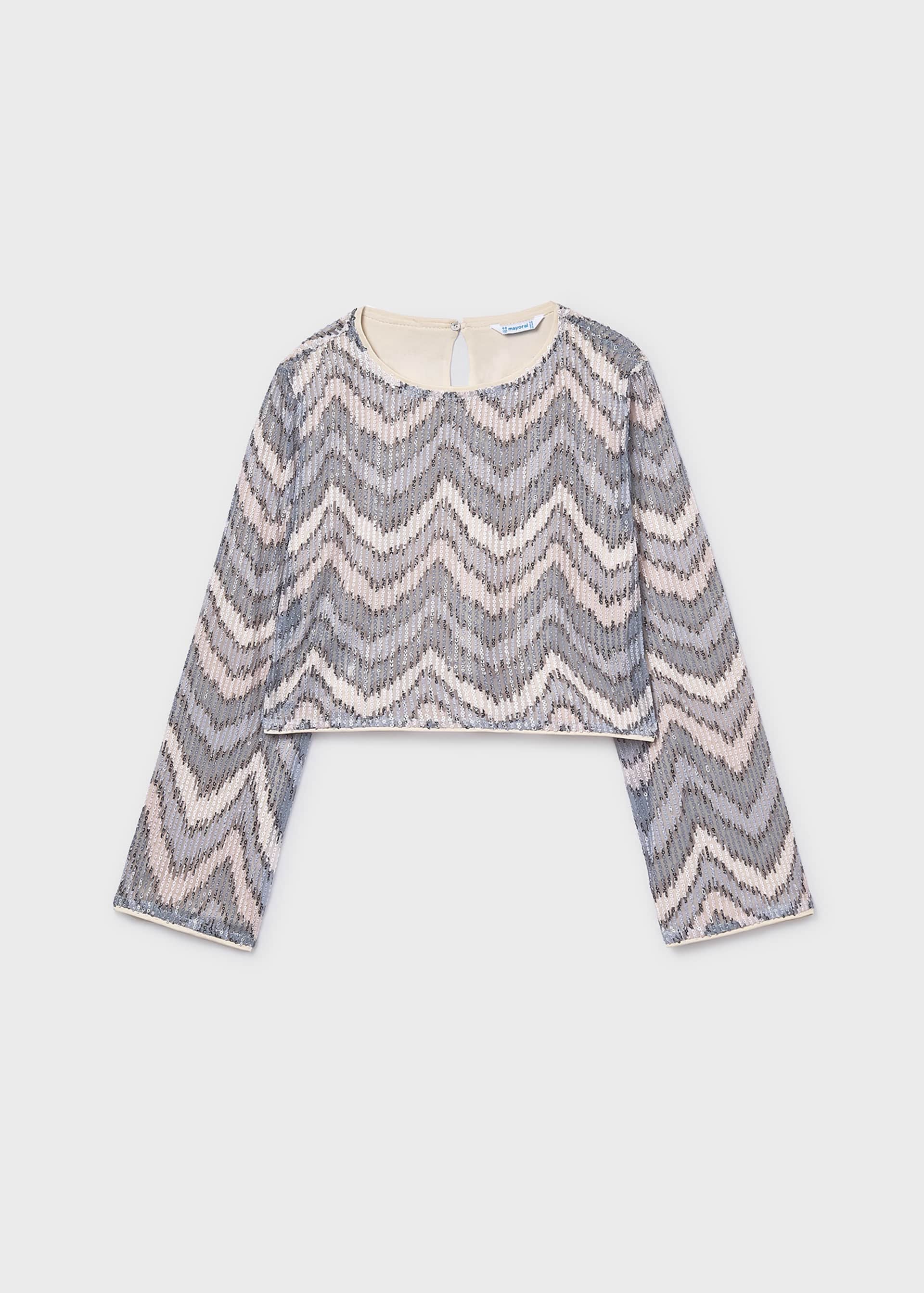 Top à paillettes fille