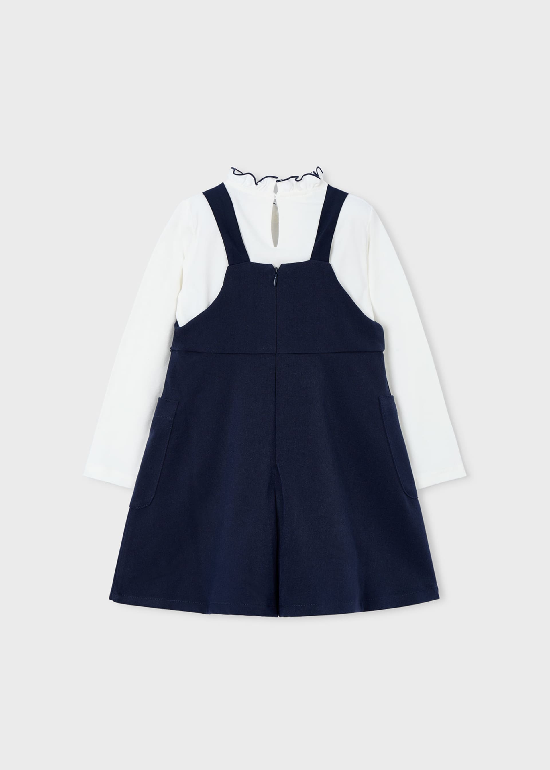 Girls pinafore and shirt Girls pinafore and shirt