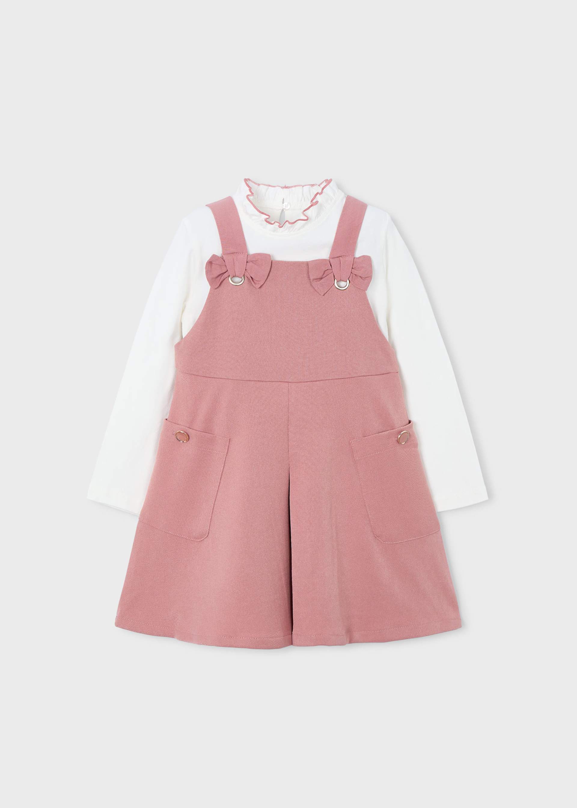 Girls pinafore and shirt