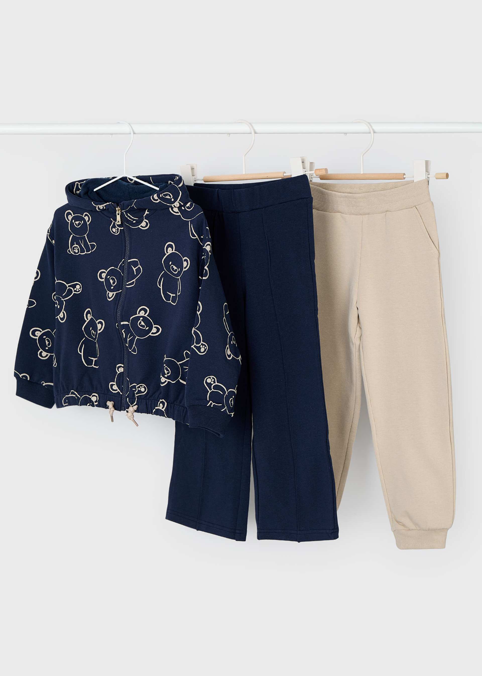 Girls 2 trouser tracksuit set