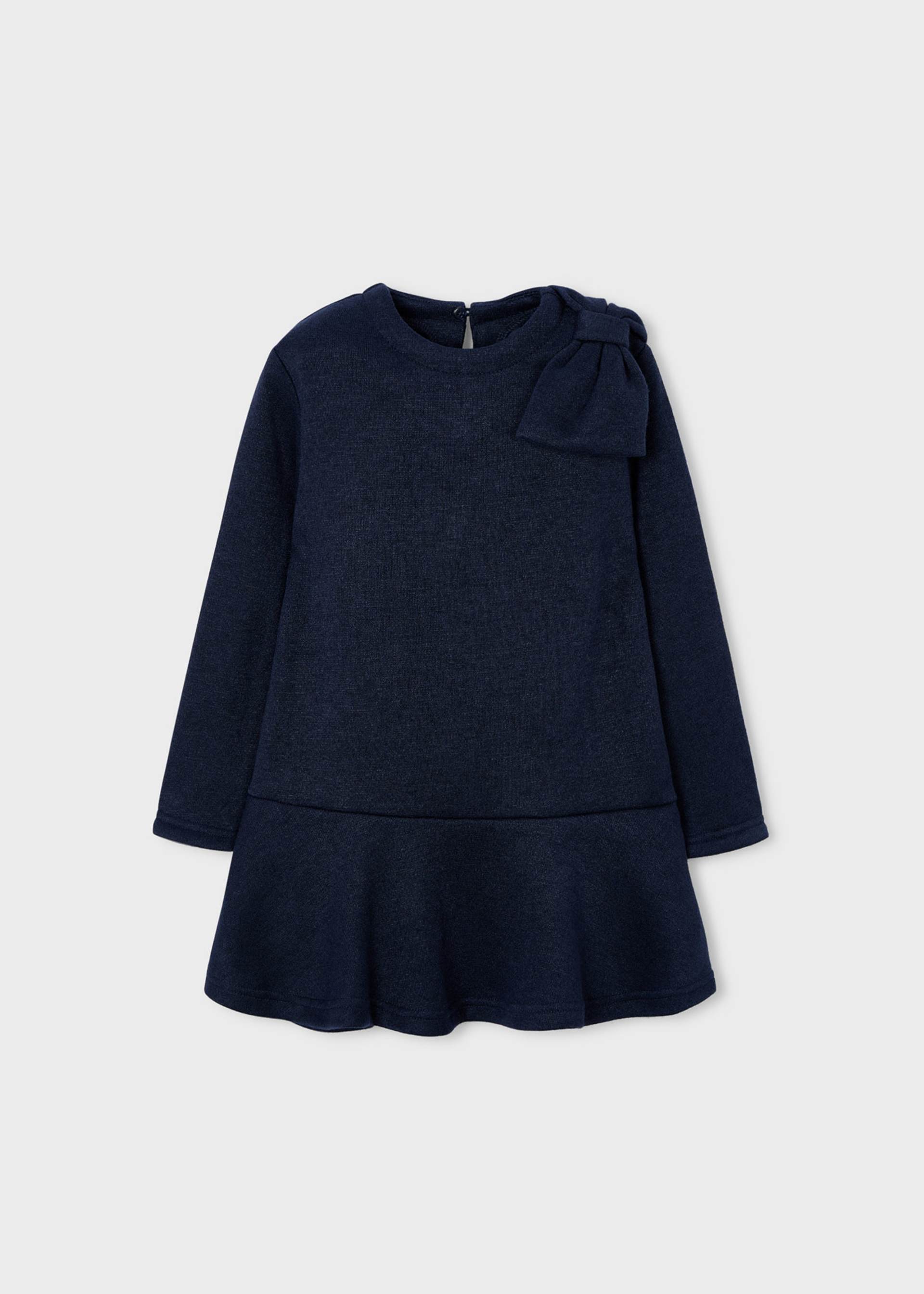 Vestido tricot moño niña