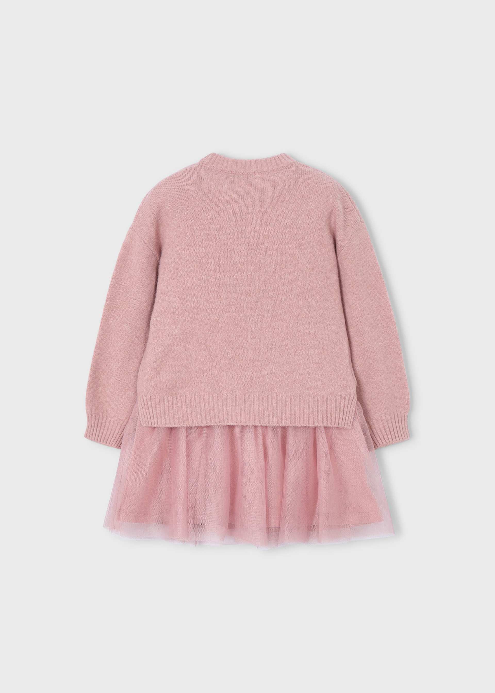 Vestito tricot combined bambina