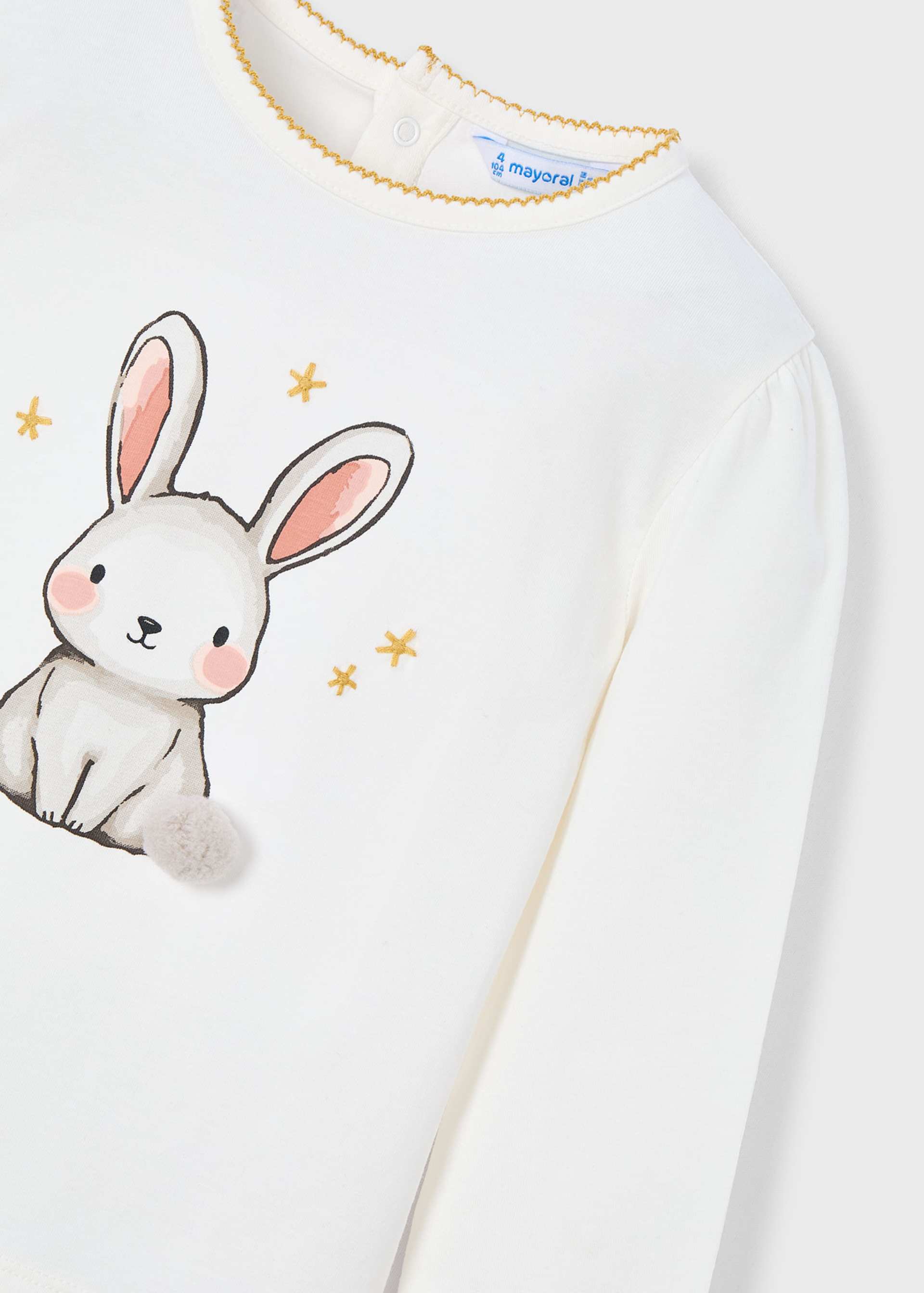 Camiseta aplique niña