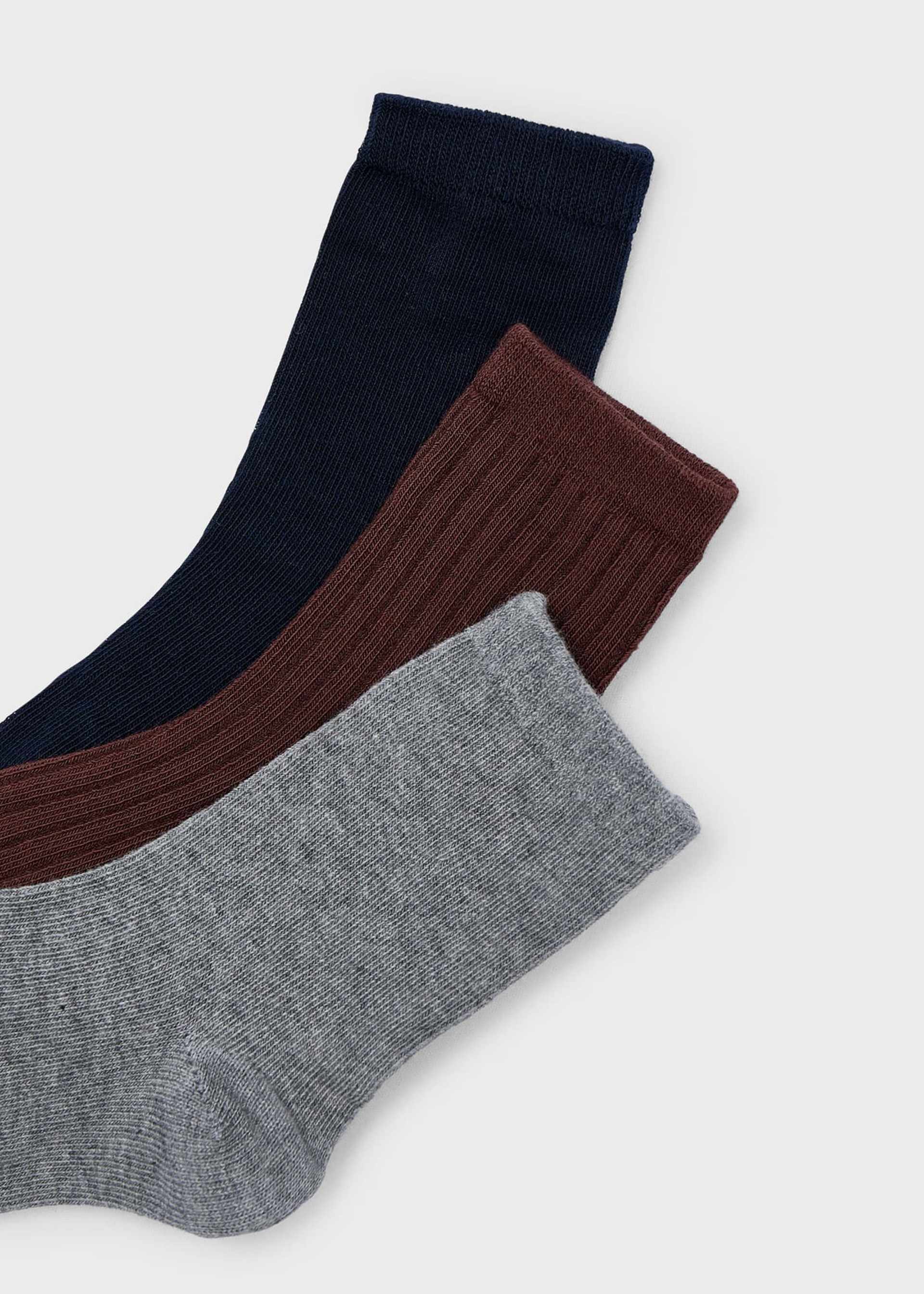 3er Pack Socken einfarbig Jungen