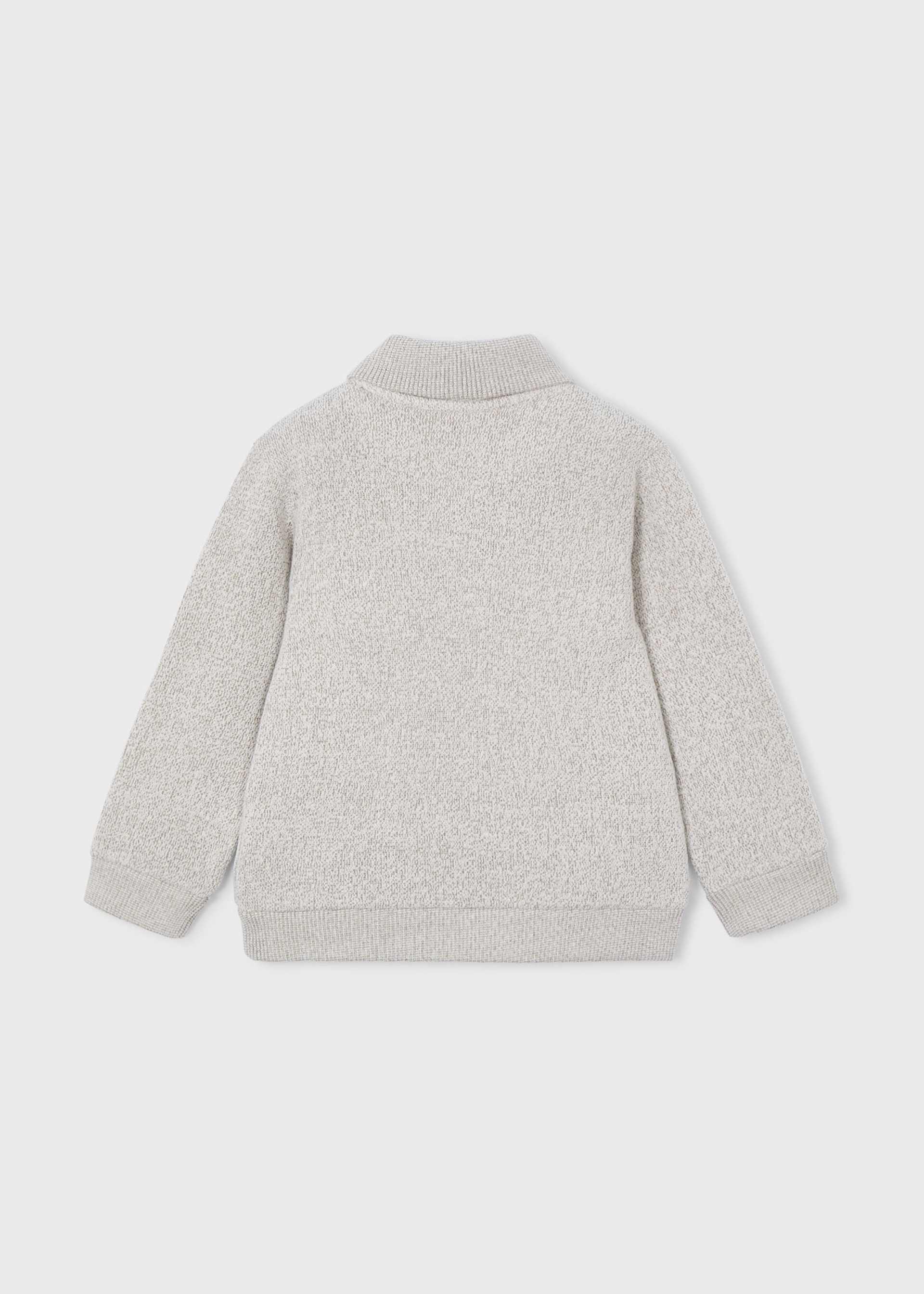 Boy's embroidered fleece jumper