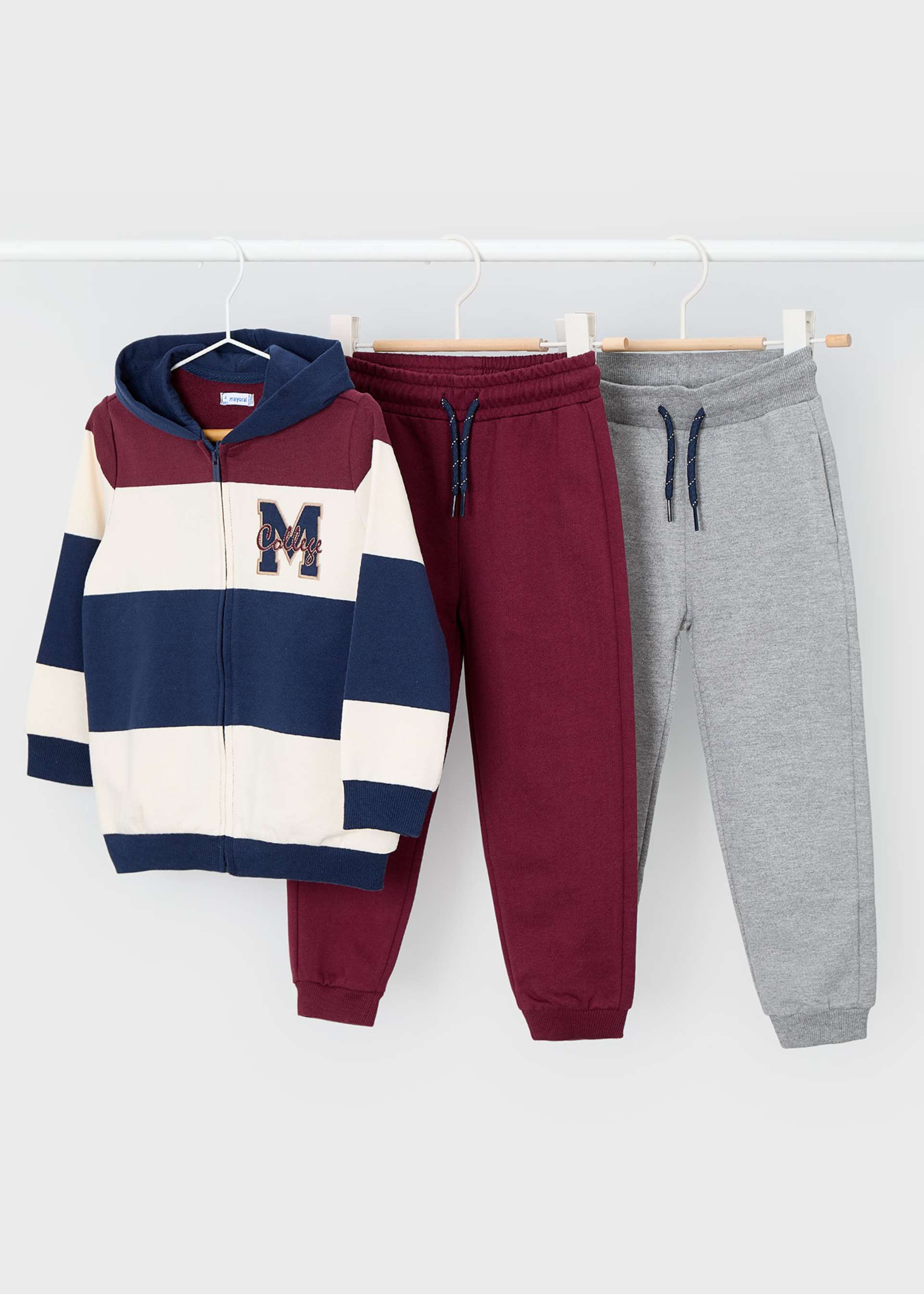 Chándal 2 pantalones bloques niño