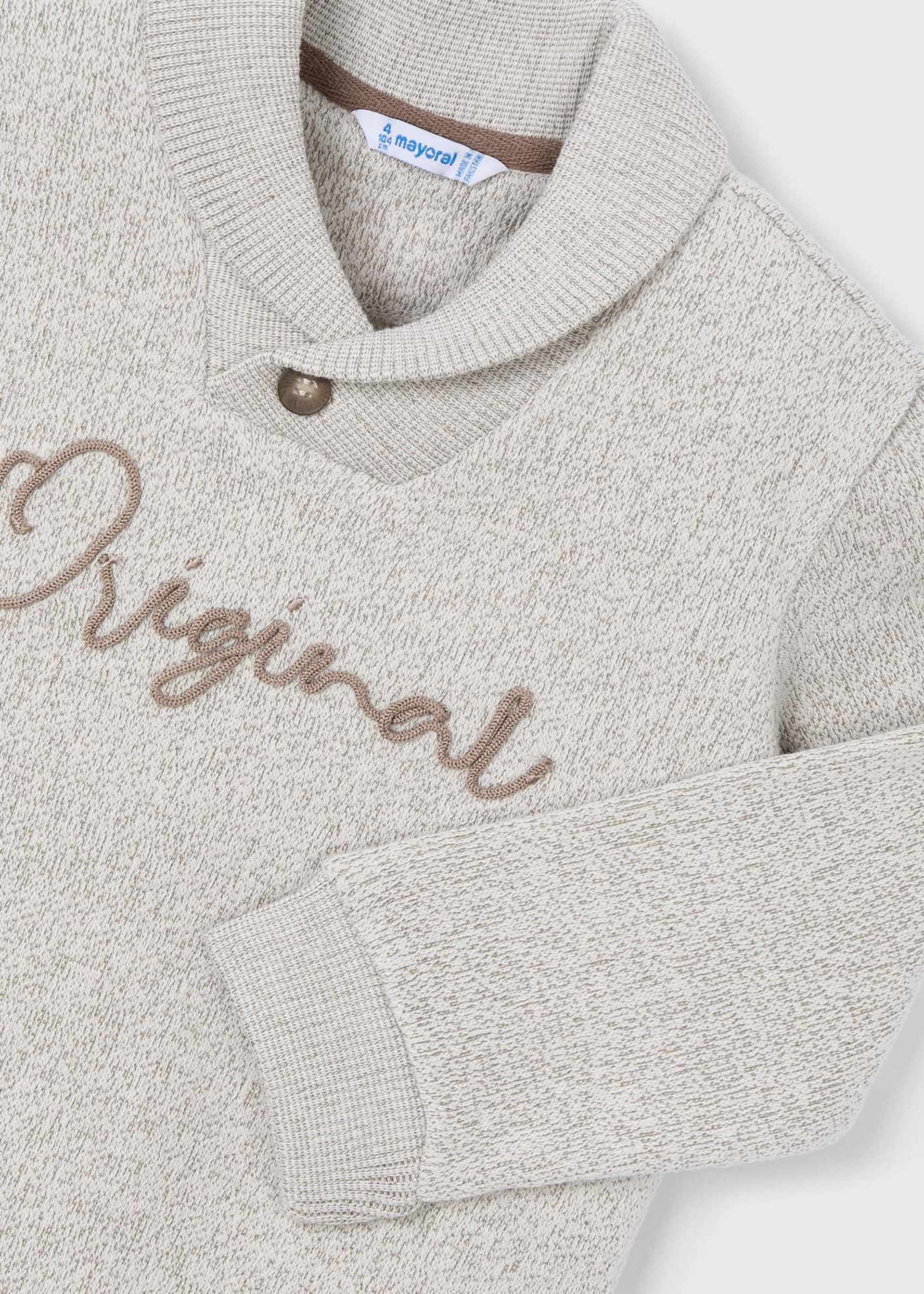 Sudadera felpa bordado niño