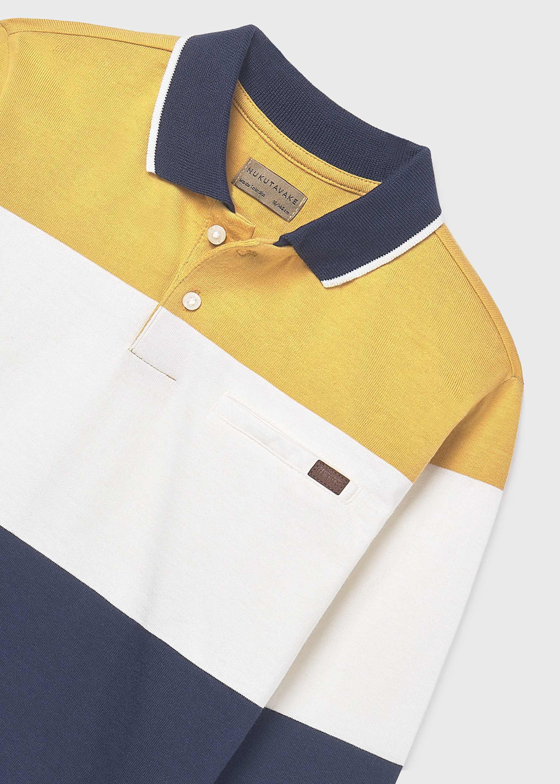 Polo maille rayé garçon