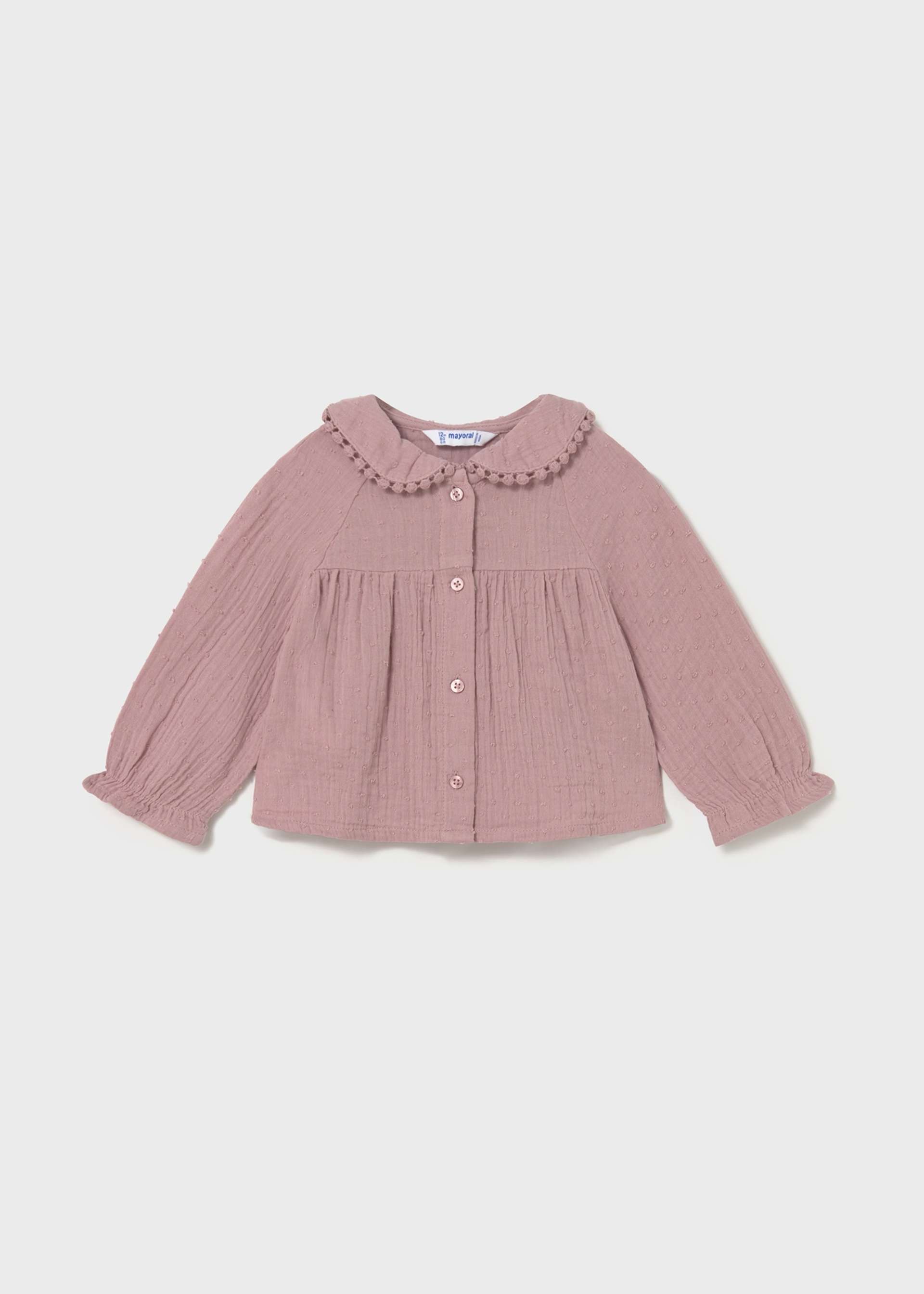 Blouse en mousseline de soie bébé