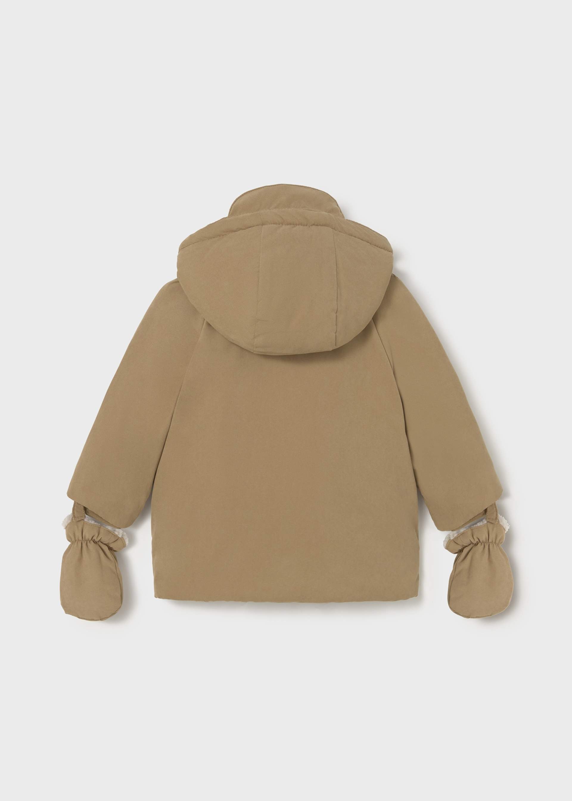 Baby coat with mittens