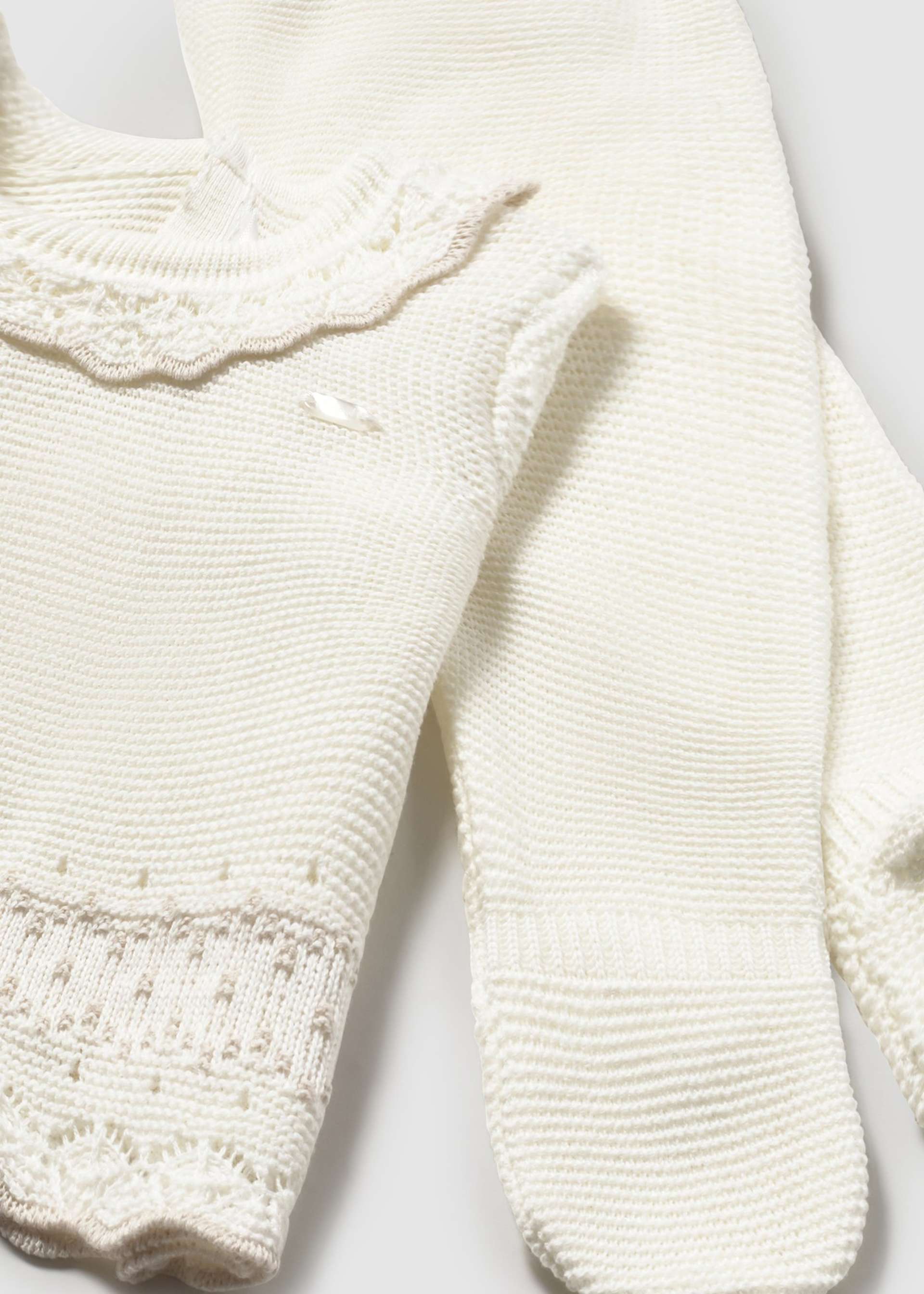 Conjunto 3 piezas tricot recién nacida