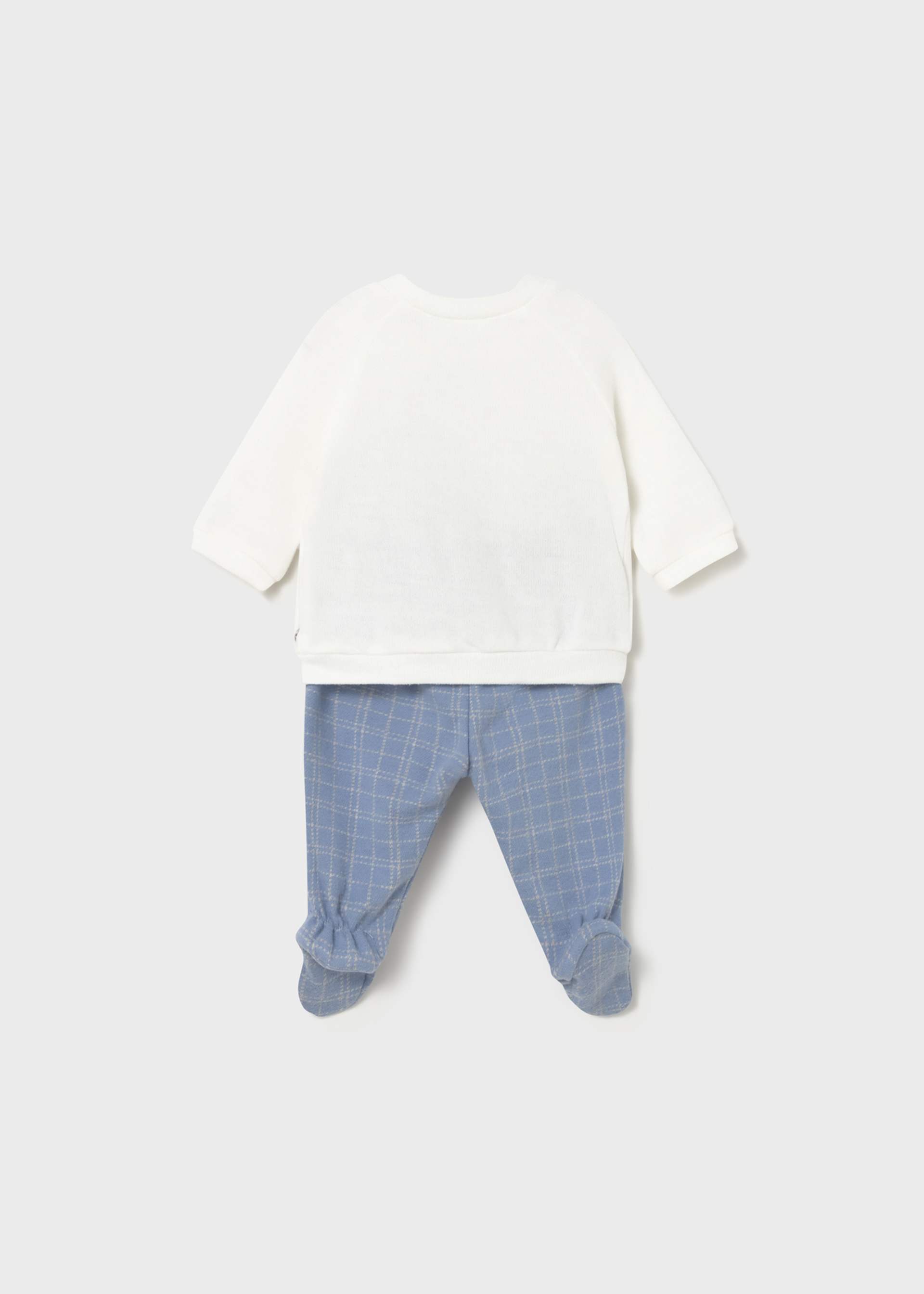 Conjunto pantalón y suéter recién nacido