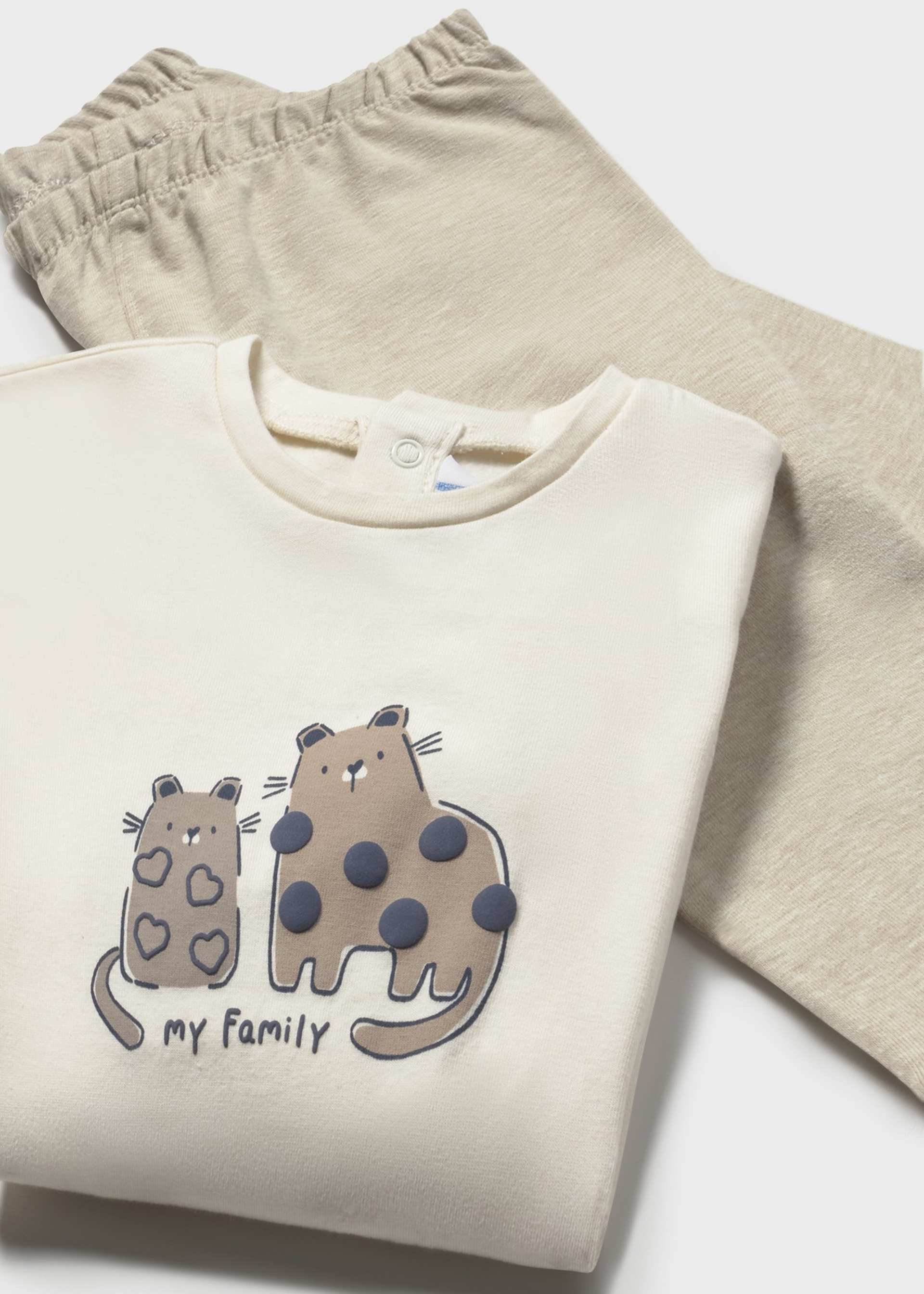 Ensemble 3 pièces à pois bébé