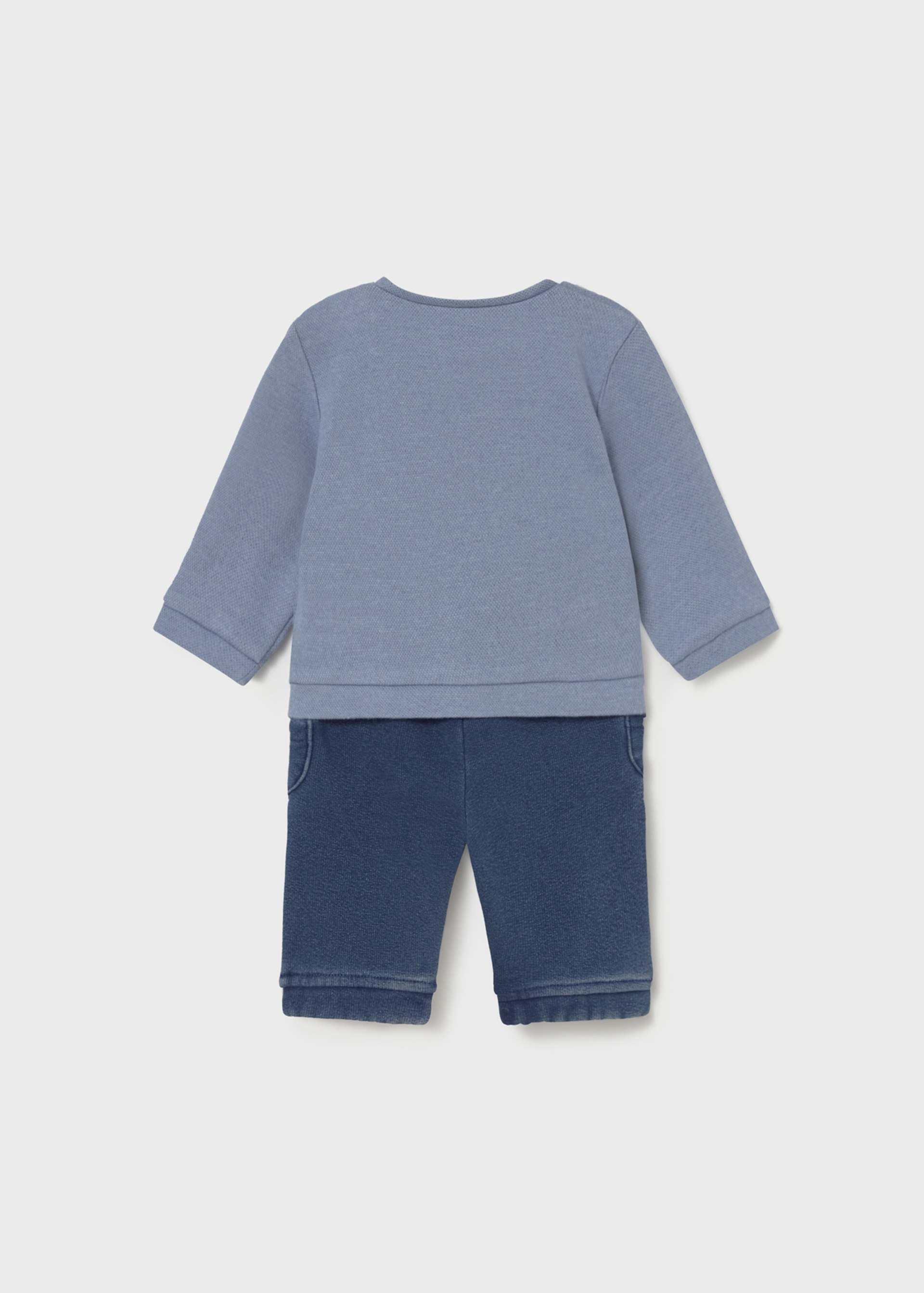 Newborn Boy Pants and Puppy Sweatshirt Set