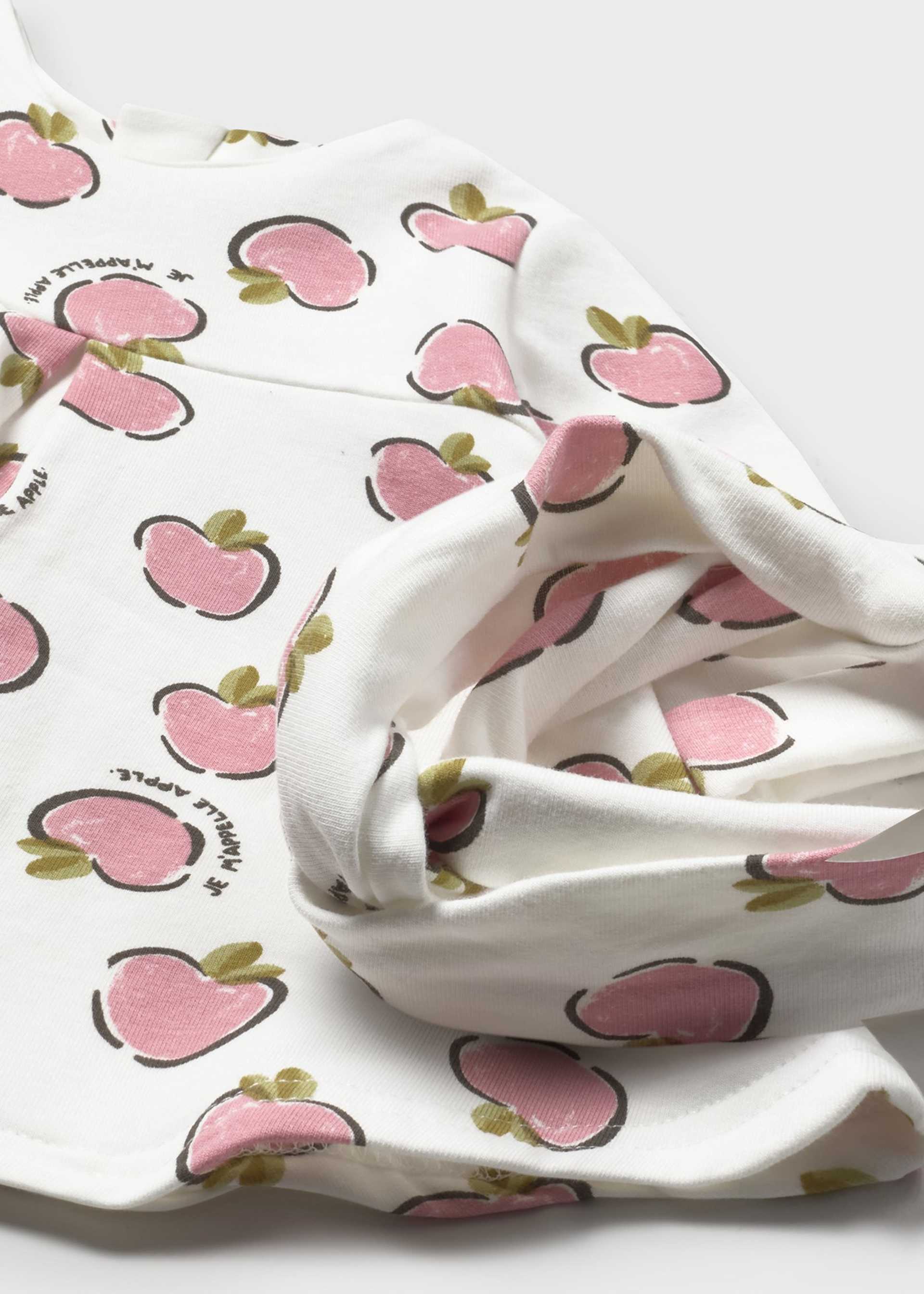 Vestido estampado con diadema recién nacida