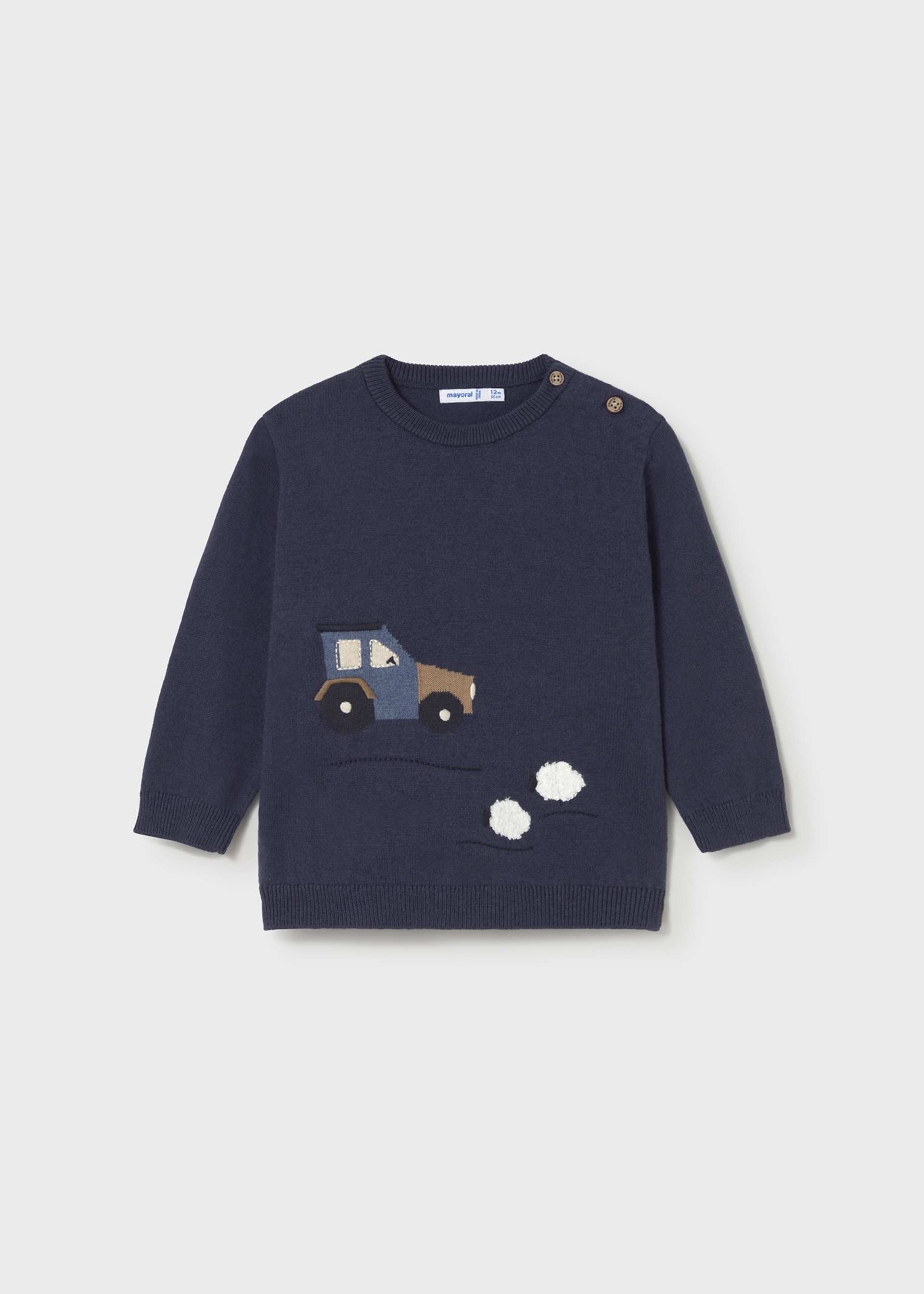 Pull à motif intarsia bébé