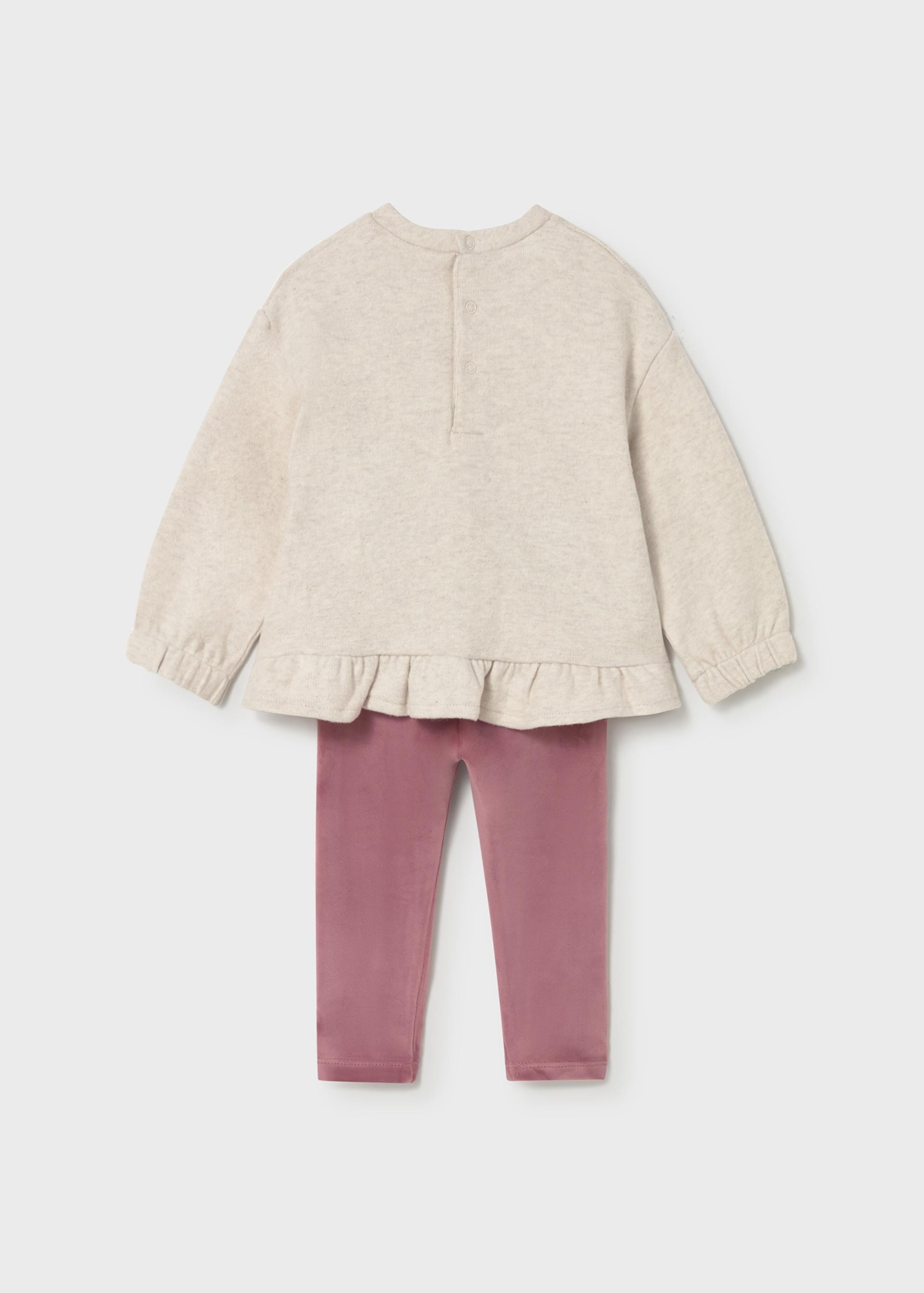 Conjunto legging y sudadera bebé