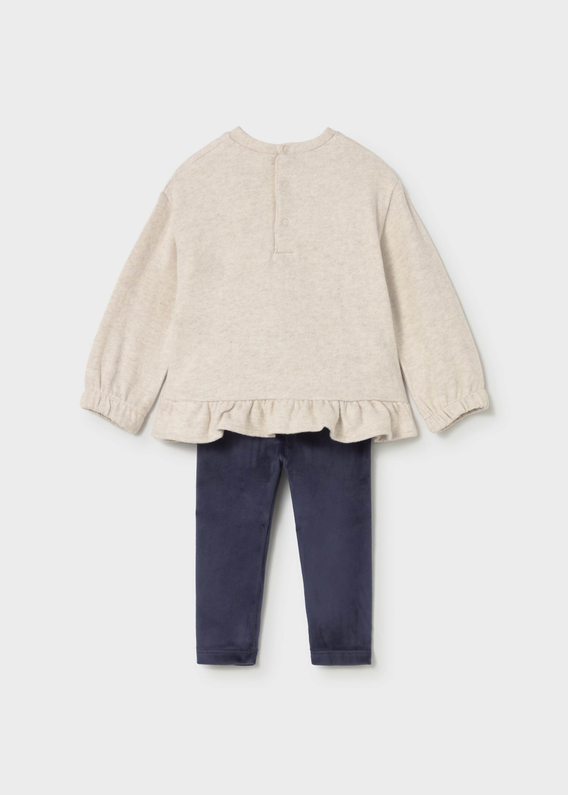 Conjunto legging y sudadera bebé