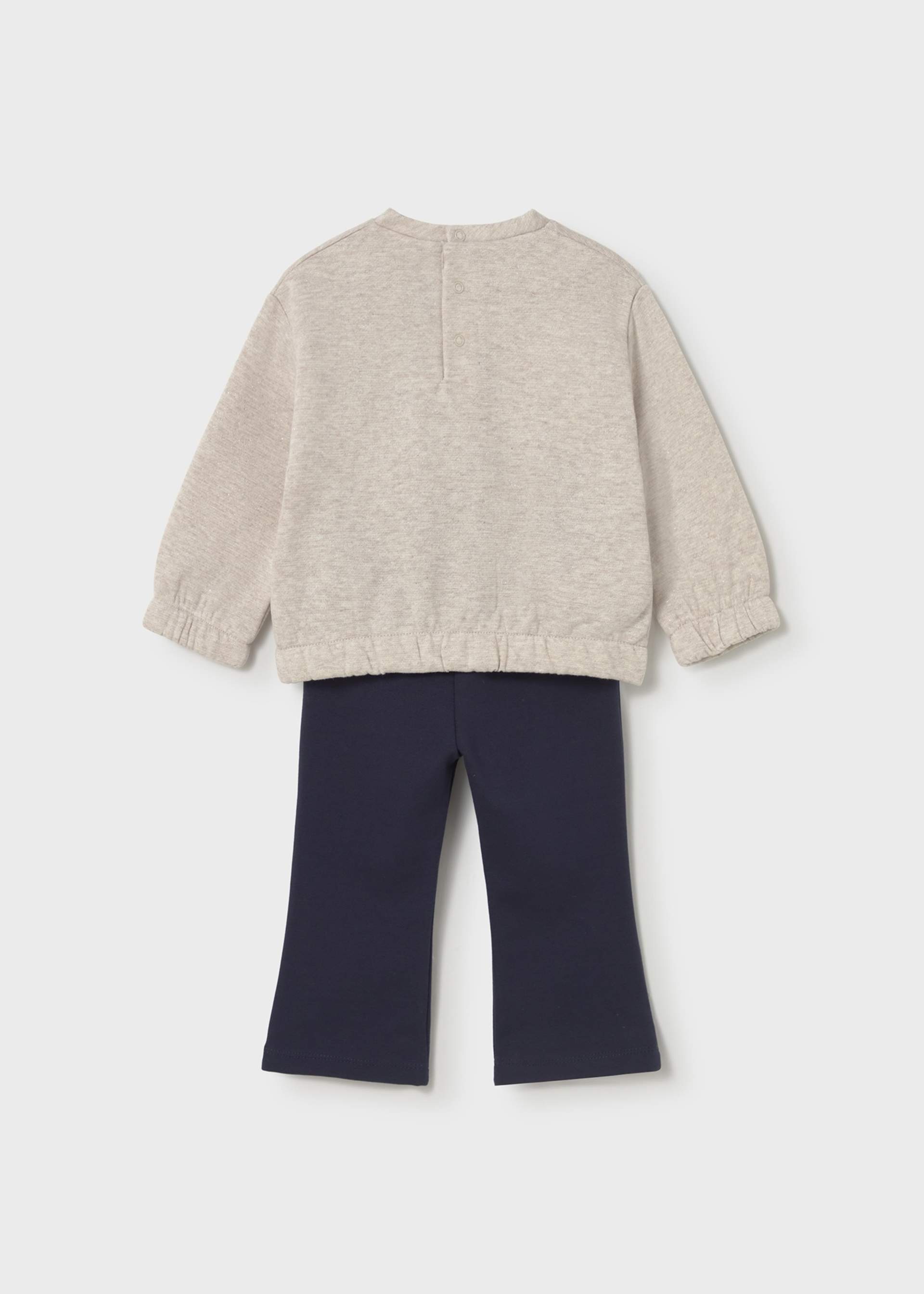 Baby legging and bell sleeve jumper set