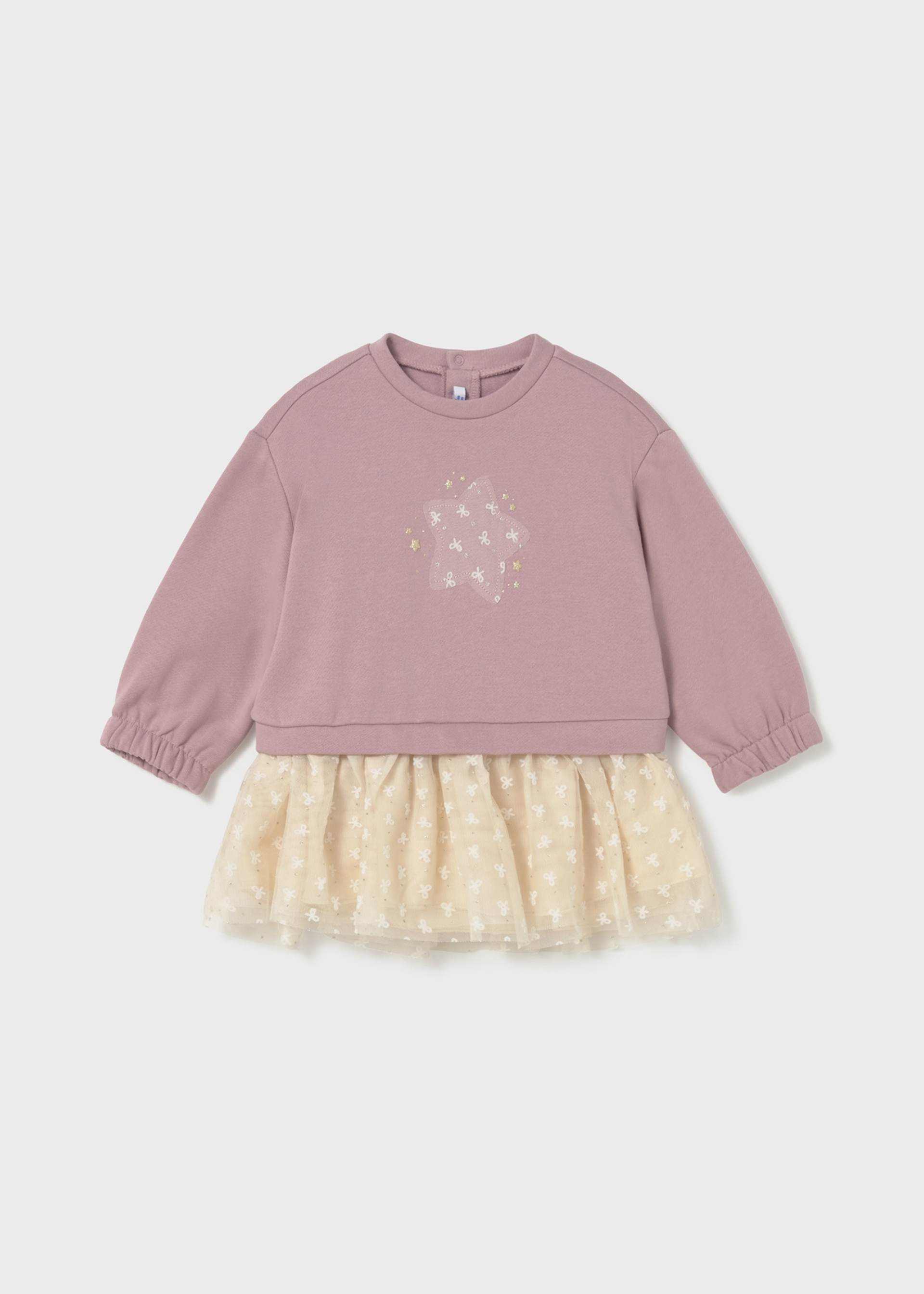 Robe combinée en tulle étoile bébé