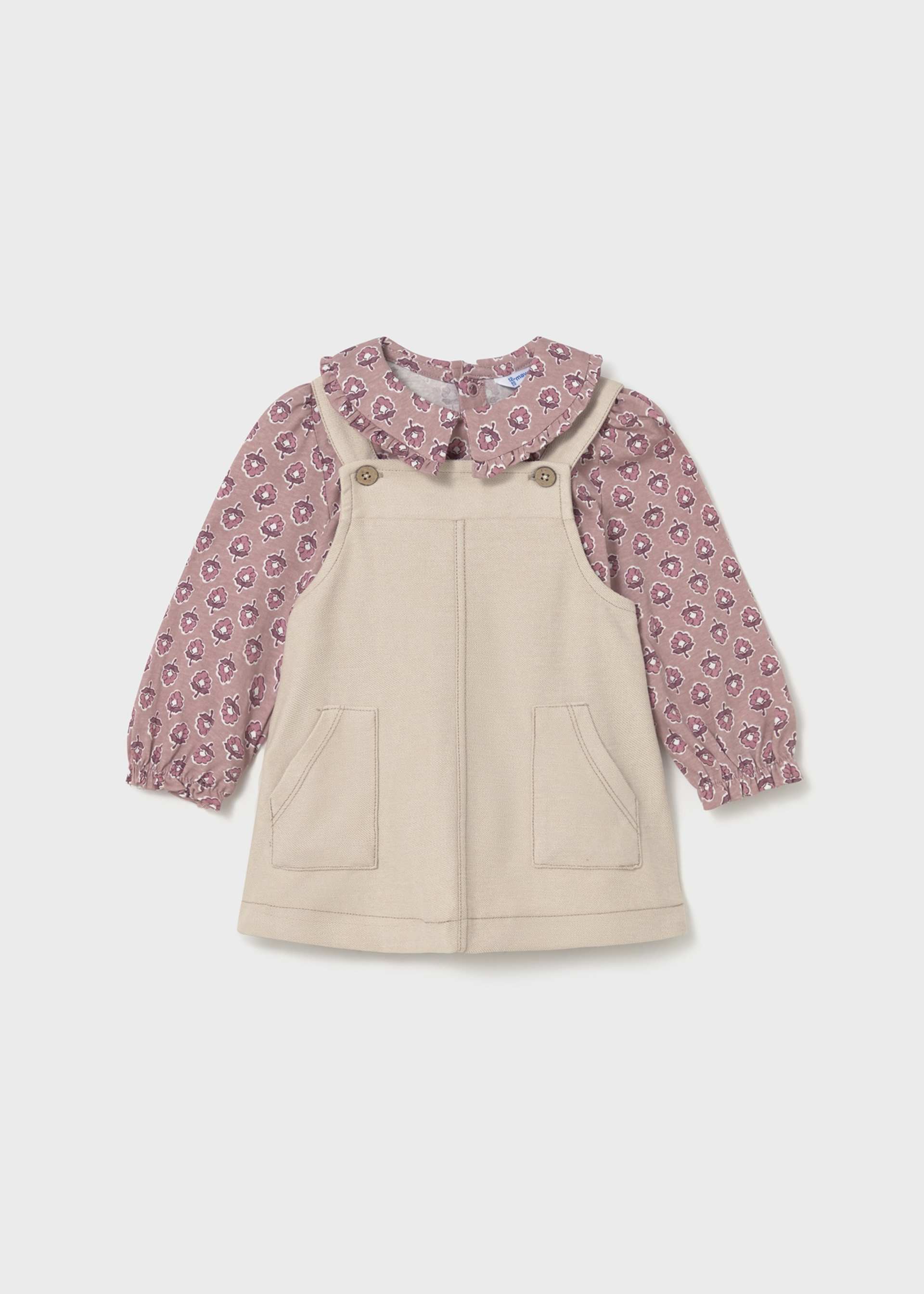 Ensemble jupe salopette et t-shirt bébé