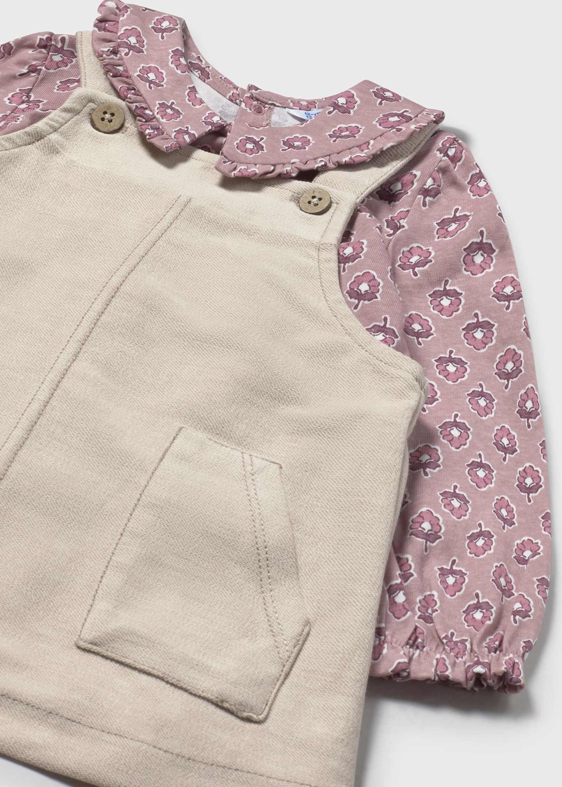 Ensemble jupe salopette et t-shirt bébé