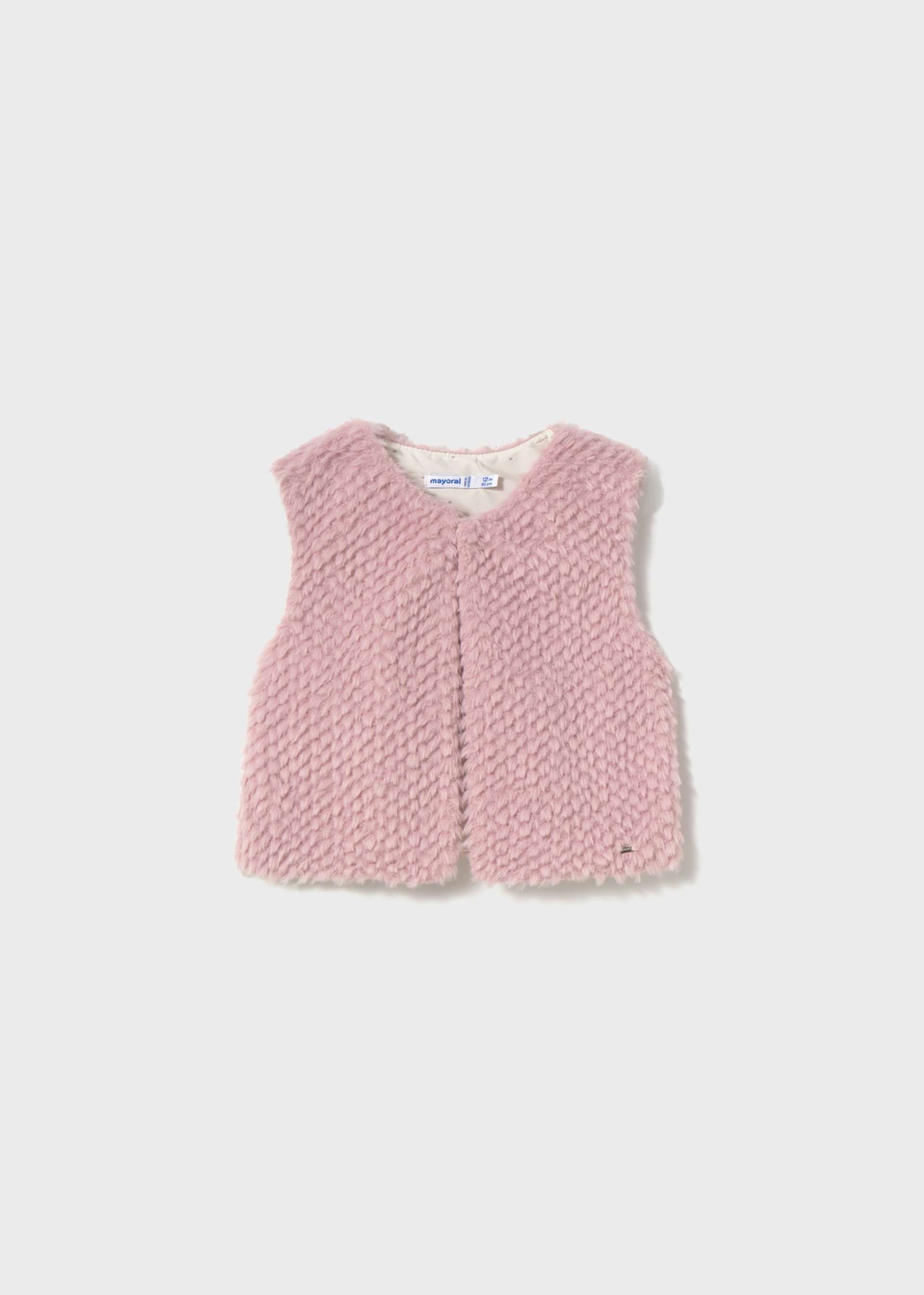 Baby fluffy waistcoat