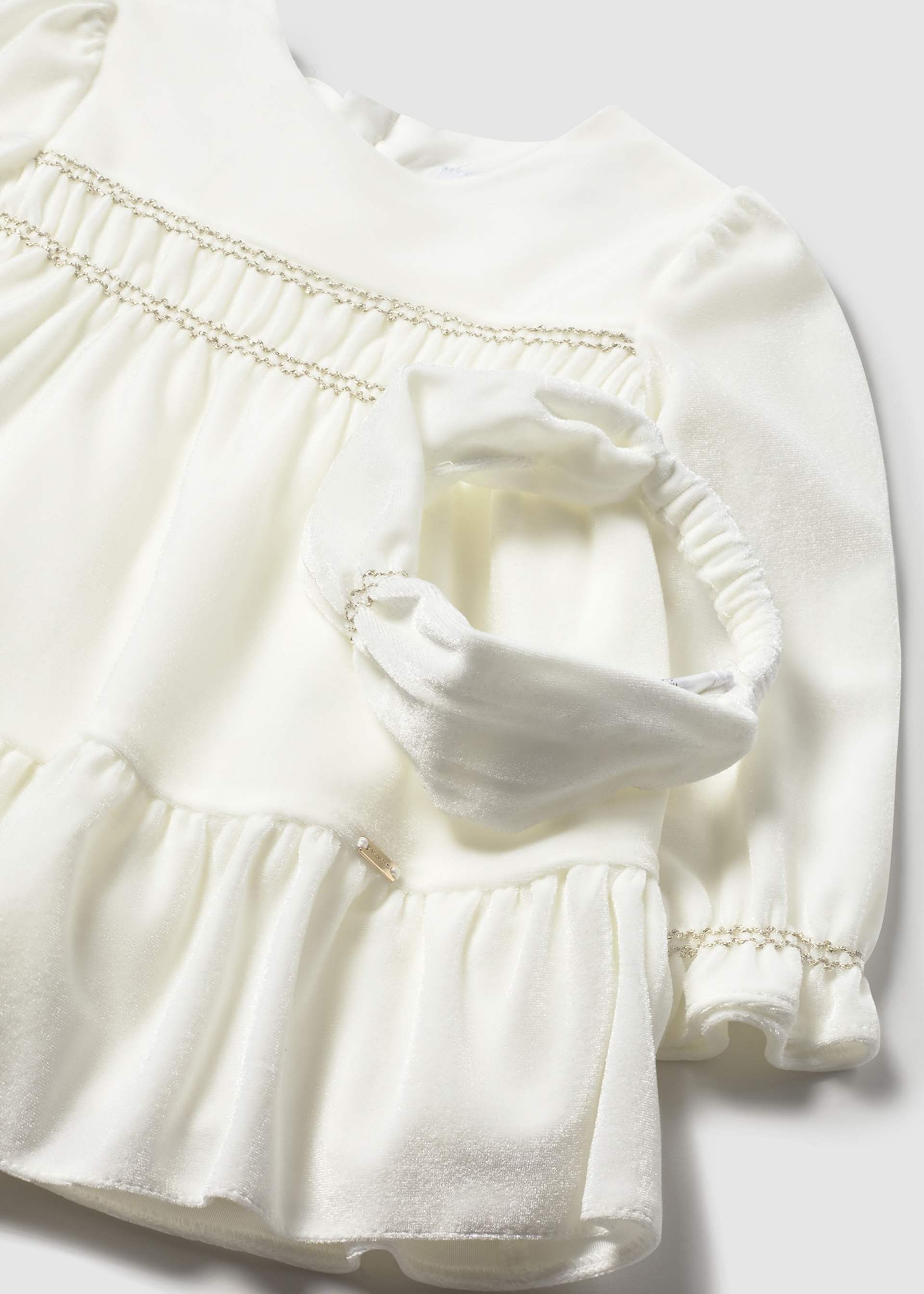 Samtkleid mit Haarband Baby