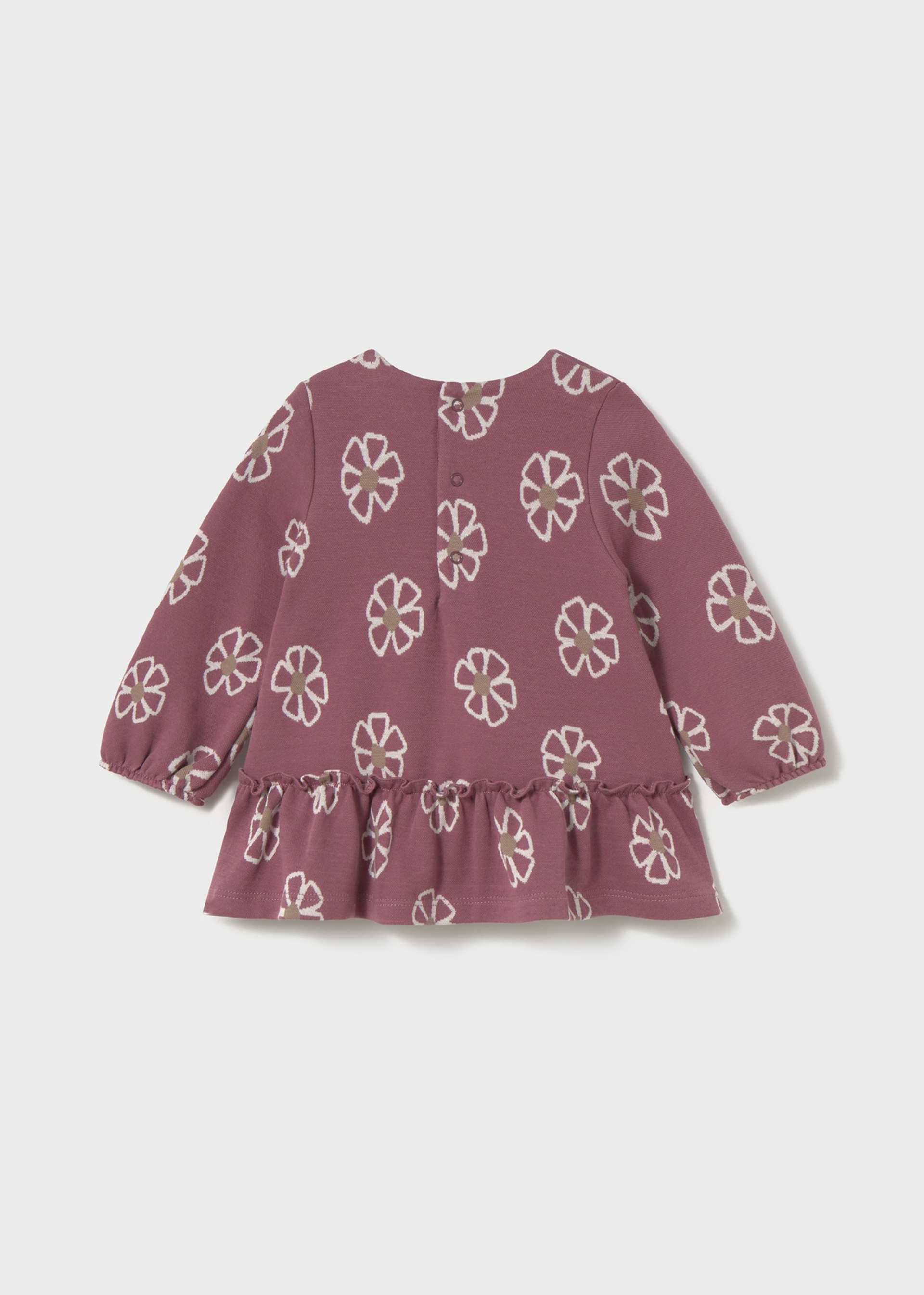 Vestido punto jacquard bebé