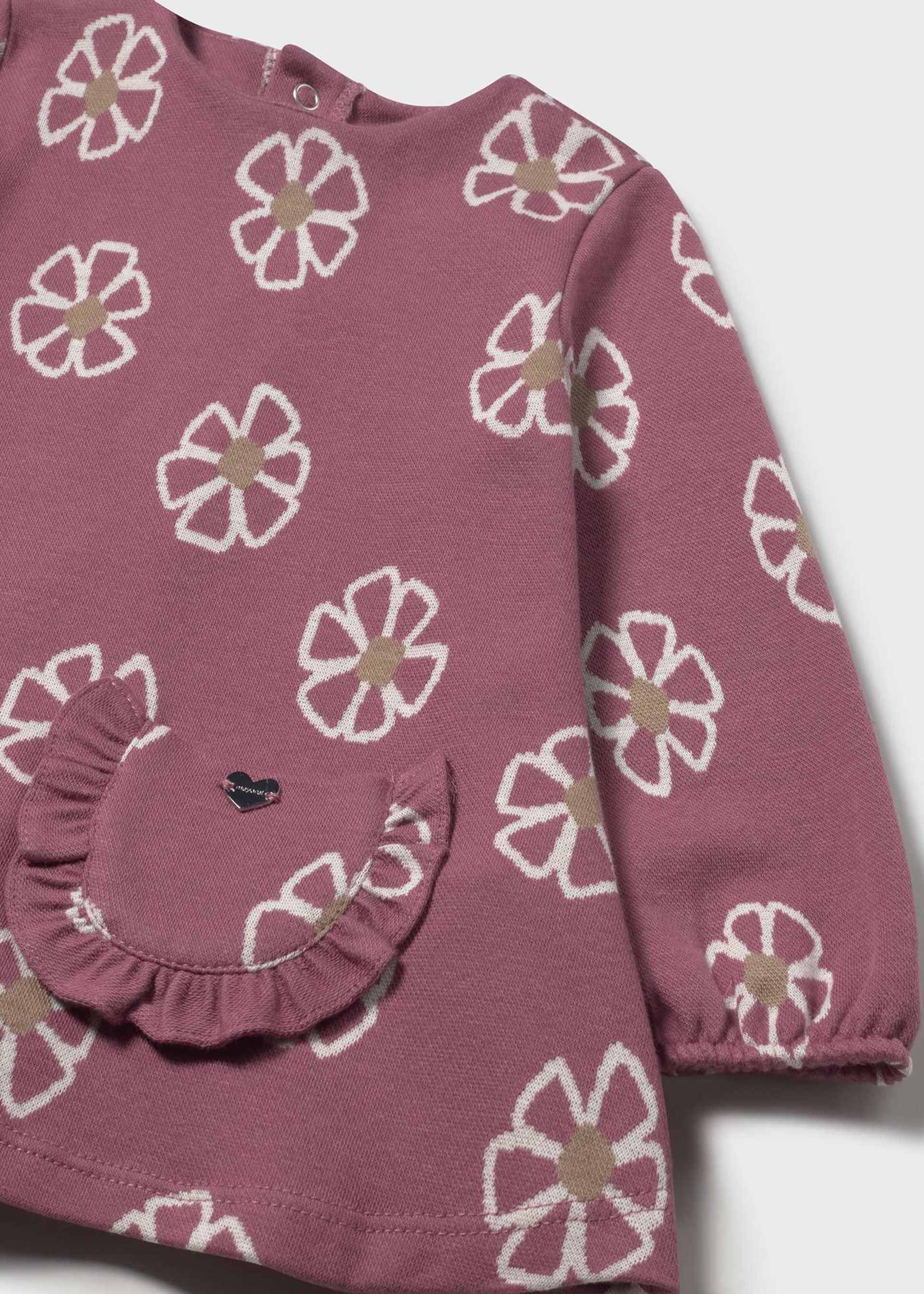 Baby jacquard knit dress