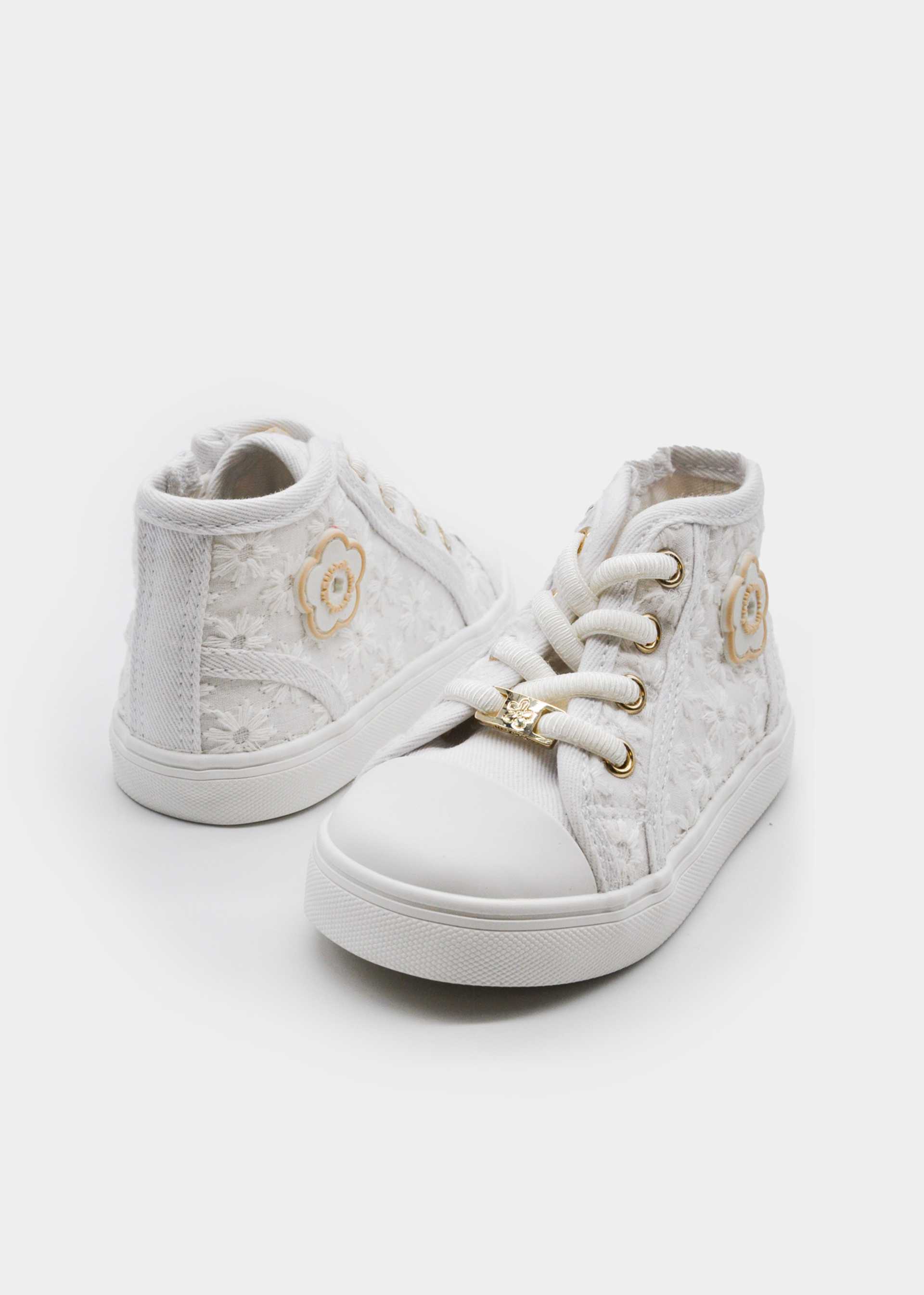 Baby Girl Lace-Up Sneakers