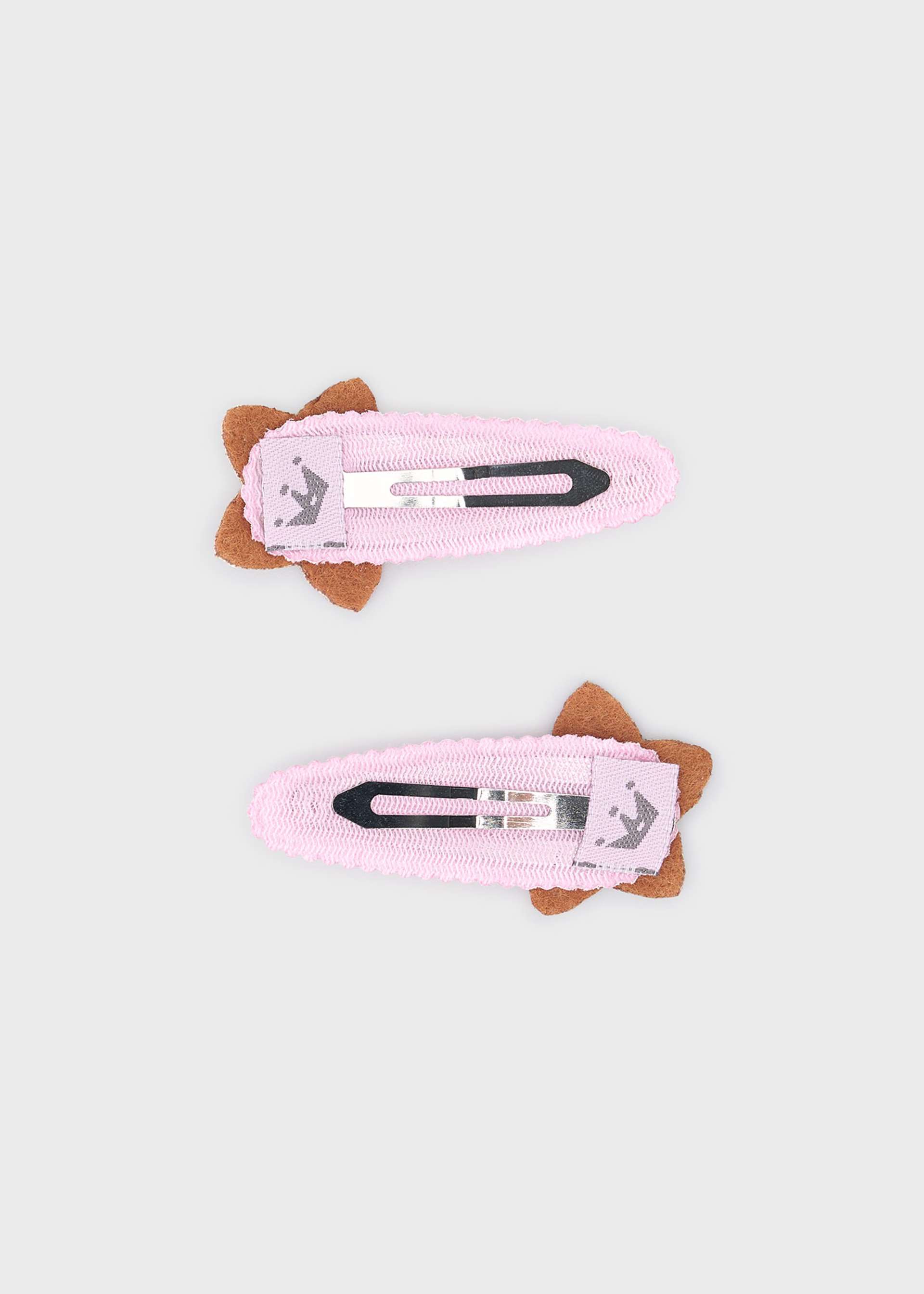 Lot 2 pinces étoile fille