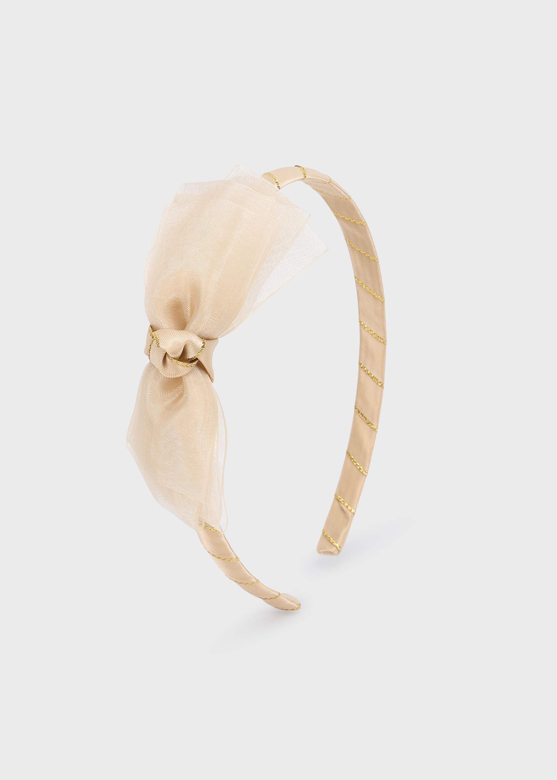 Diadema con moño gasa niña