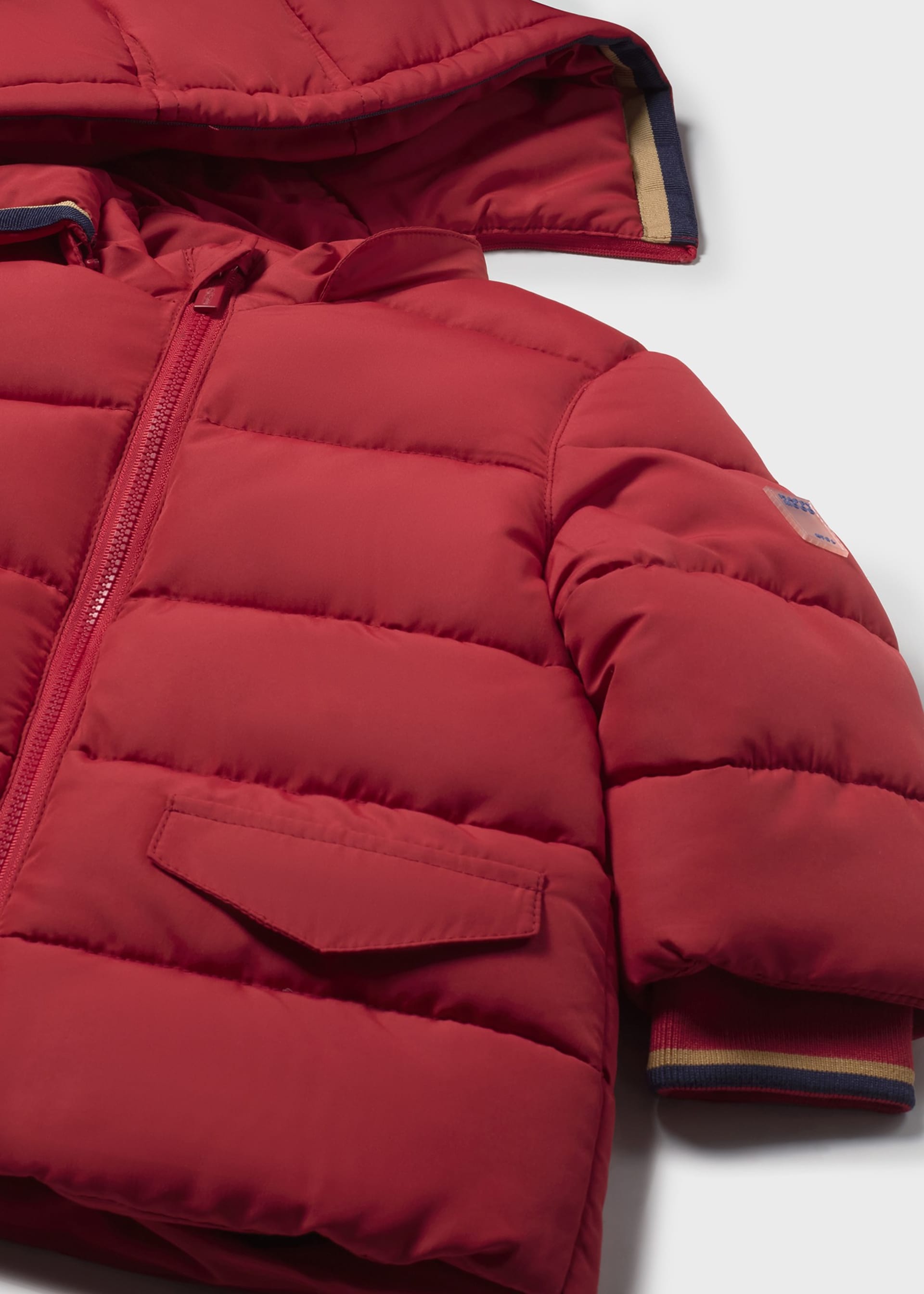 Baby hooded quilted coat