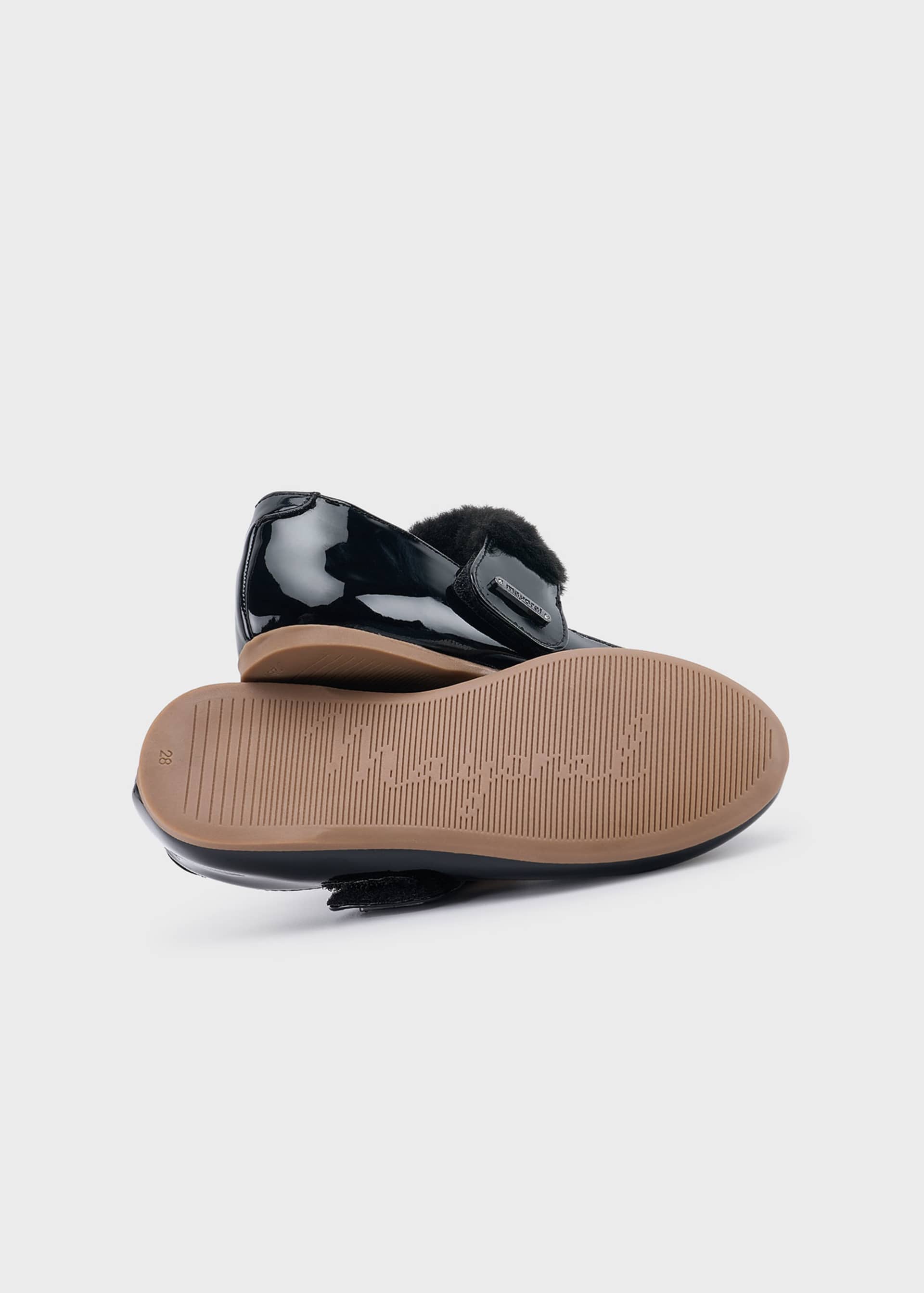 Ballerines en cuir verni fille