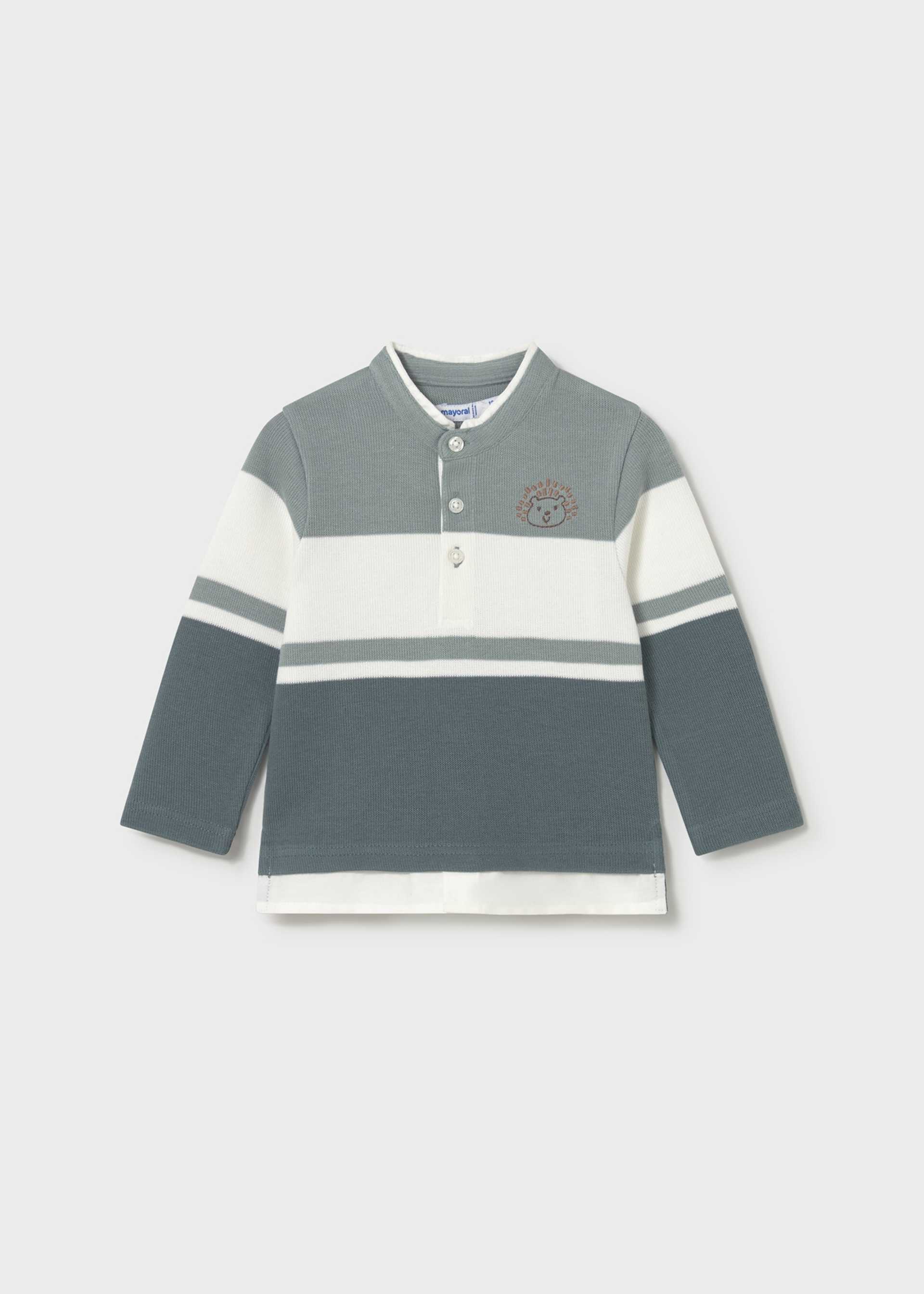 Poloshirt Mao color block Baby