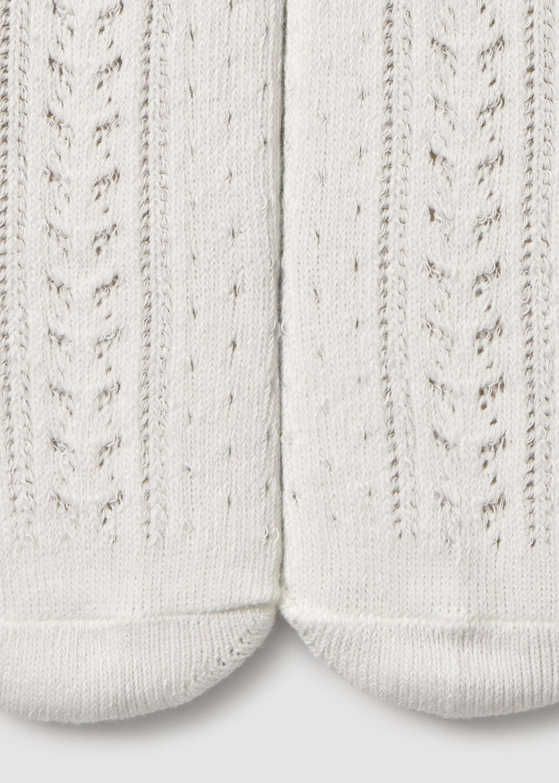 Newborn openwork knit tights
