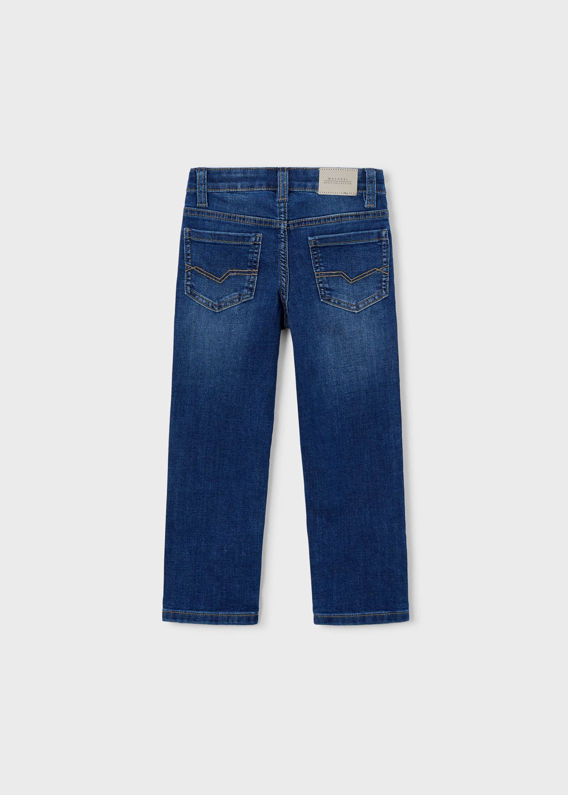 Дълъг дънков панталон slim fit basic момче