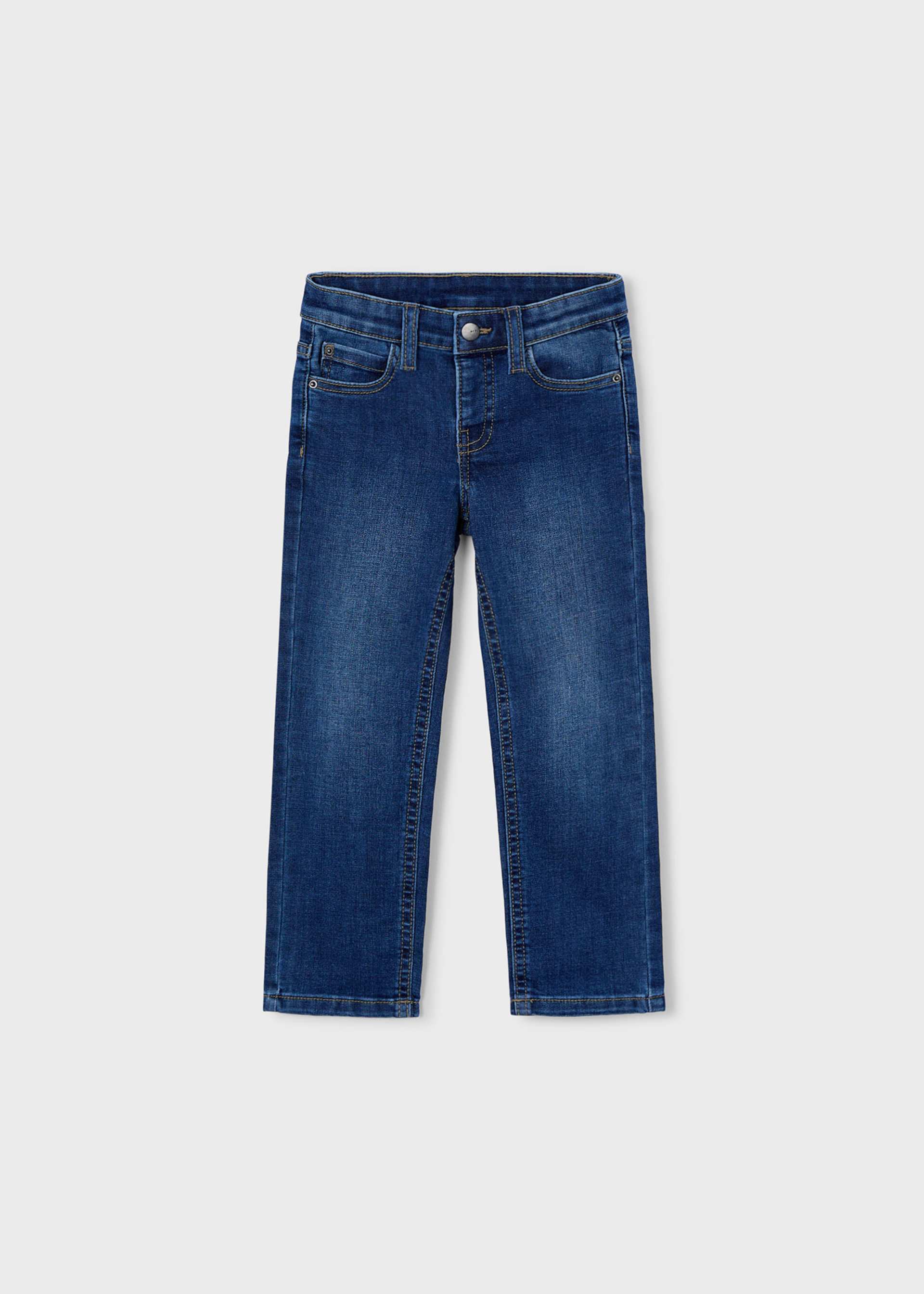 Дълъг дънков панталон slim fit basic момче