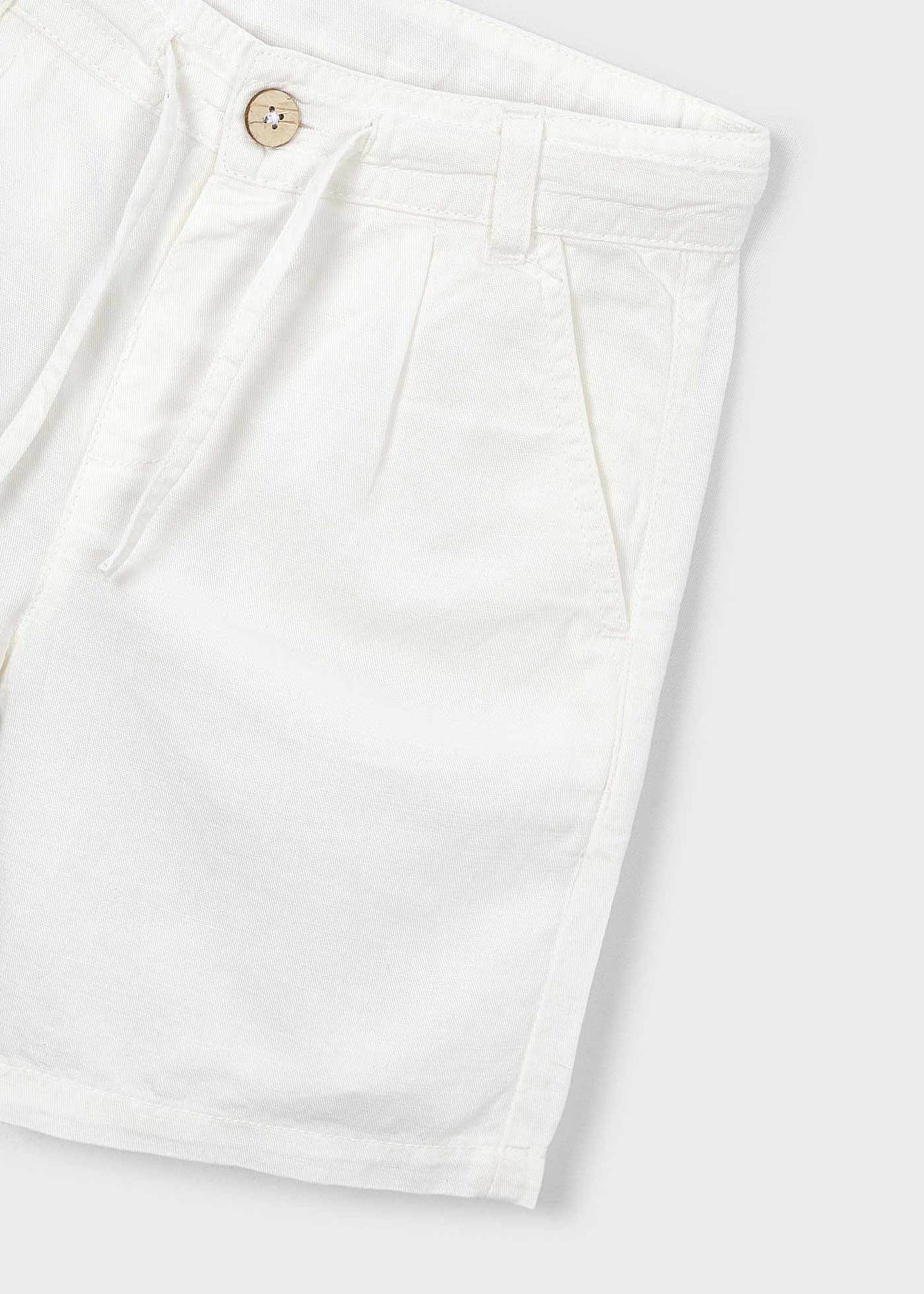 Bermuda relaxed fit com linho menino