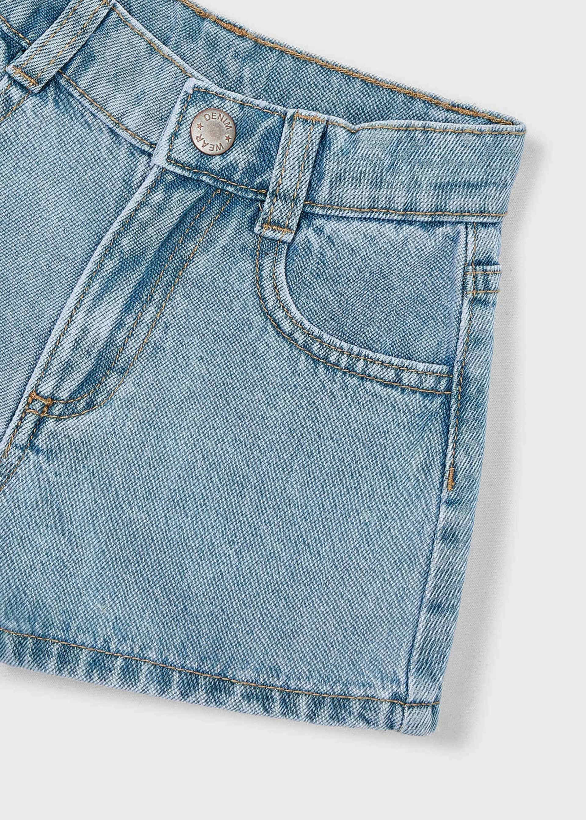 Pantalón corto vaquero básico niña
