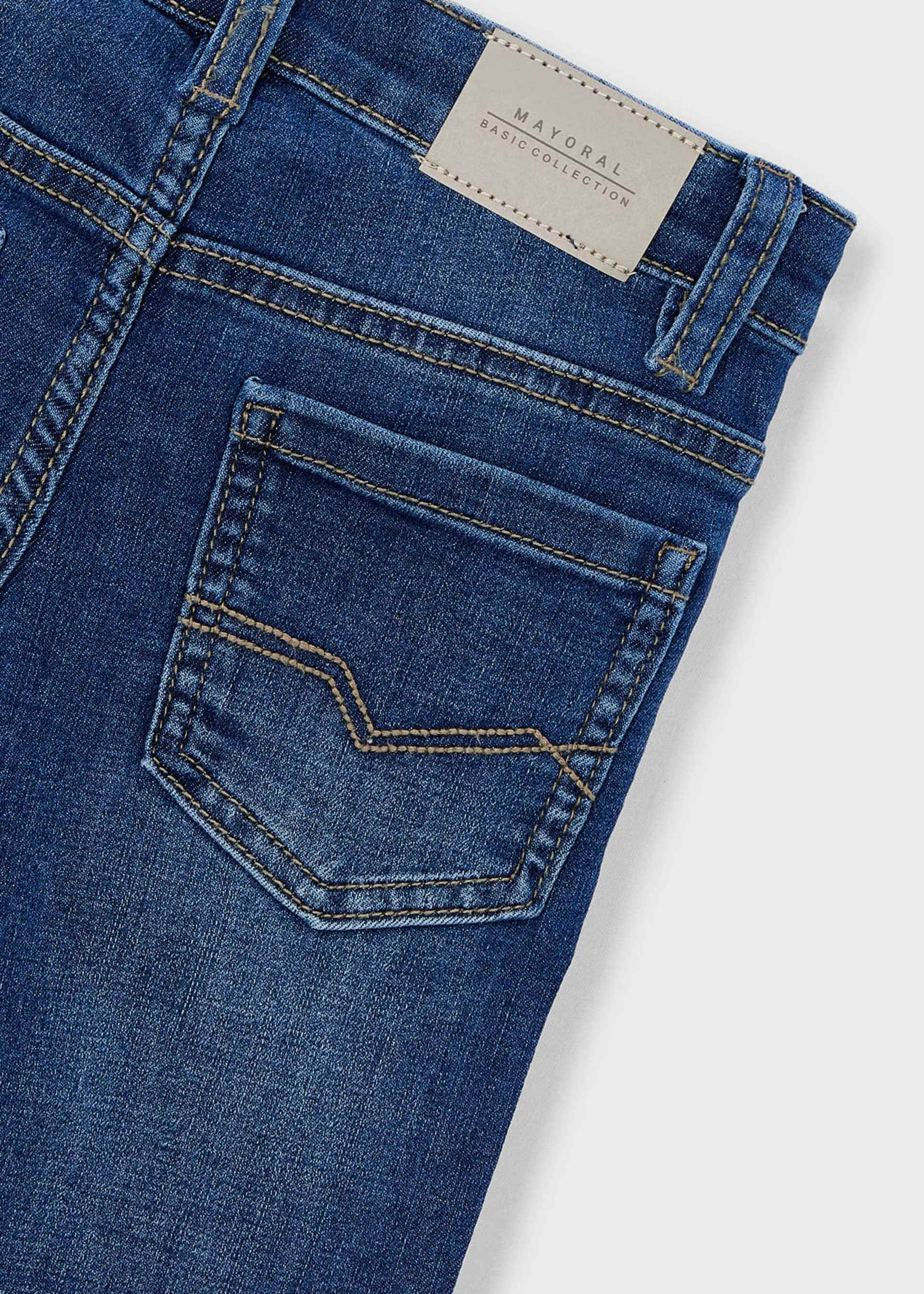 Pantalón vaquero slim fit básico niño