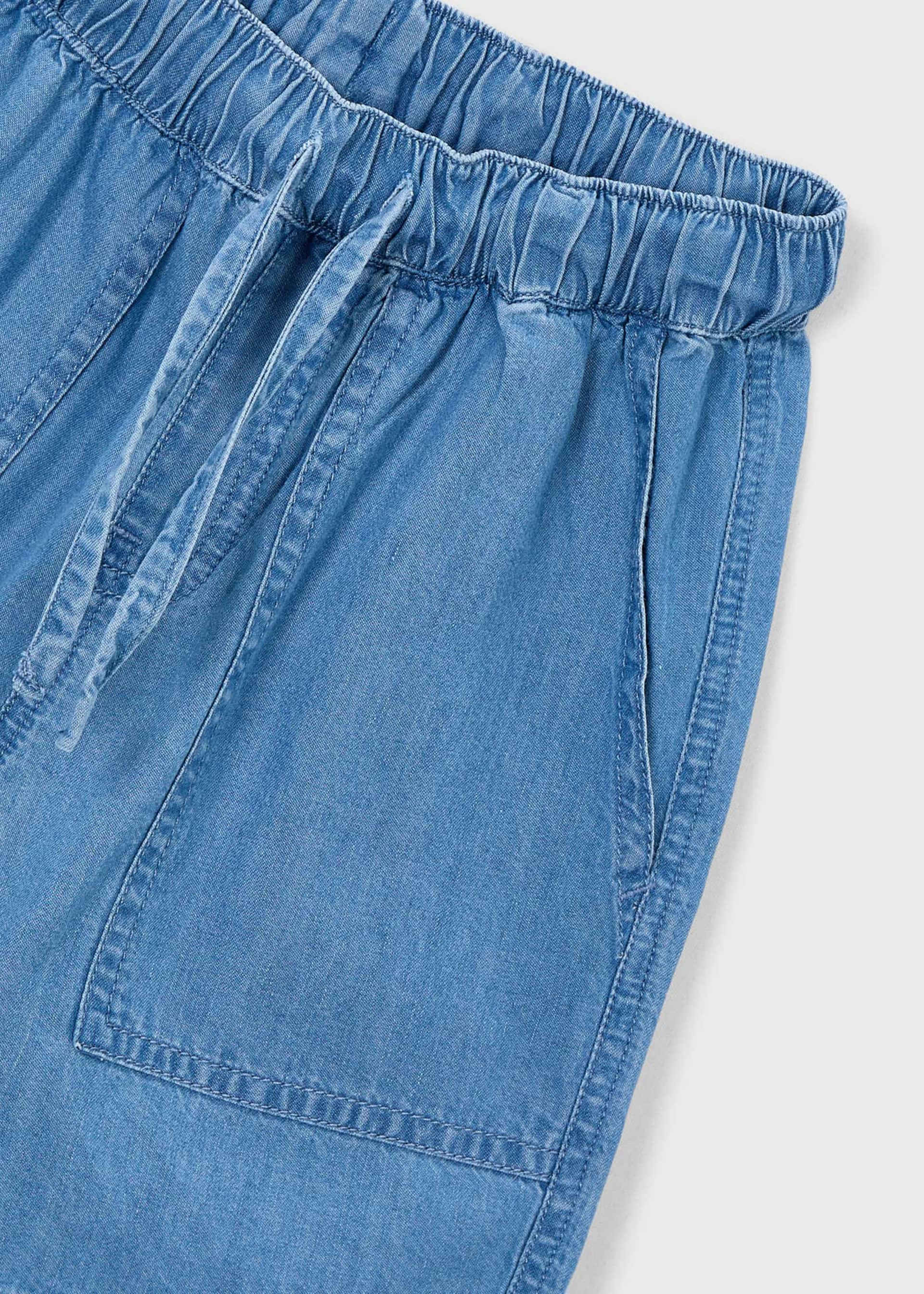 Fließende Jeans-Bermuda Jungen