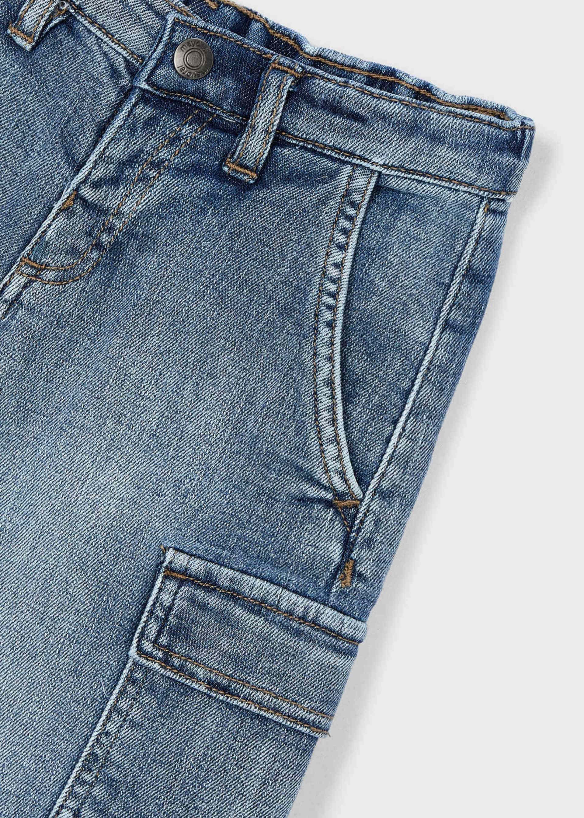 Jeans-Cargo-Bermudas Jungen