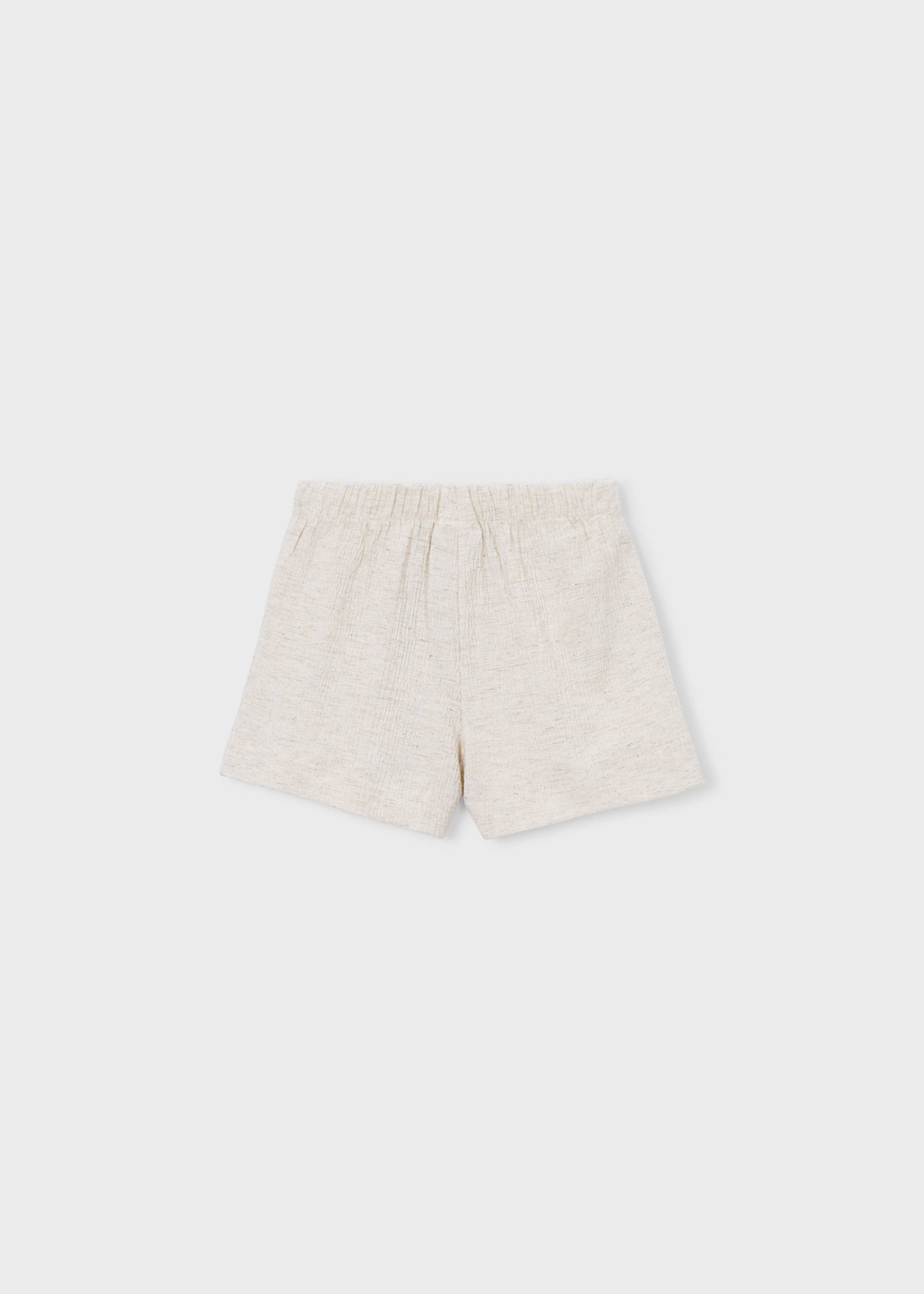 Pantalón con lino bolsillos niña