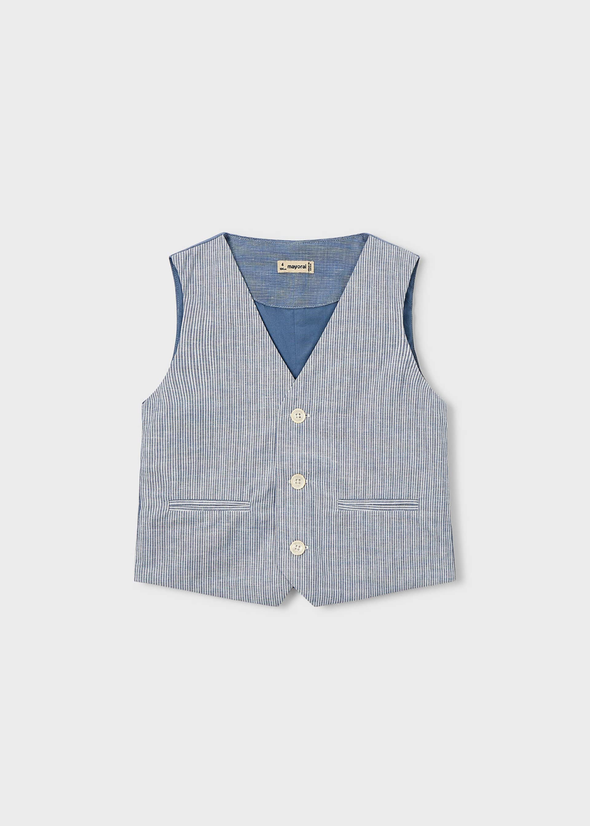 Gilet in lino bambino