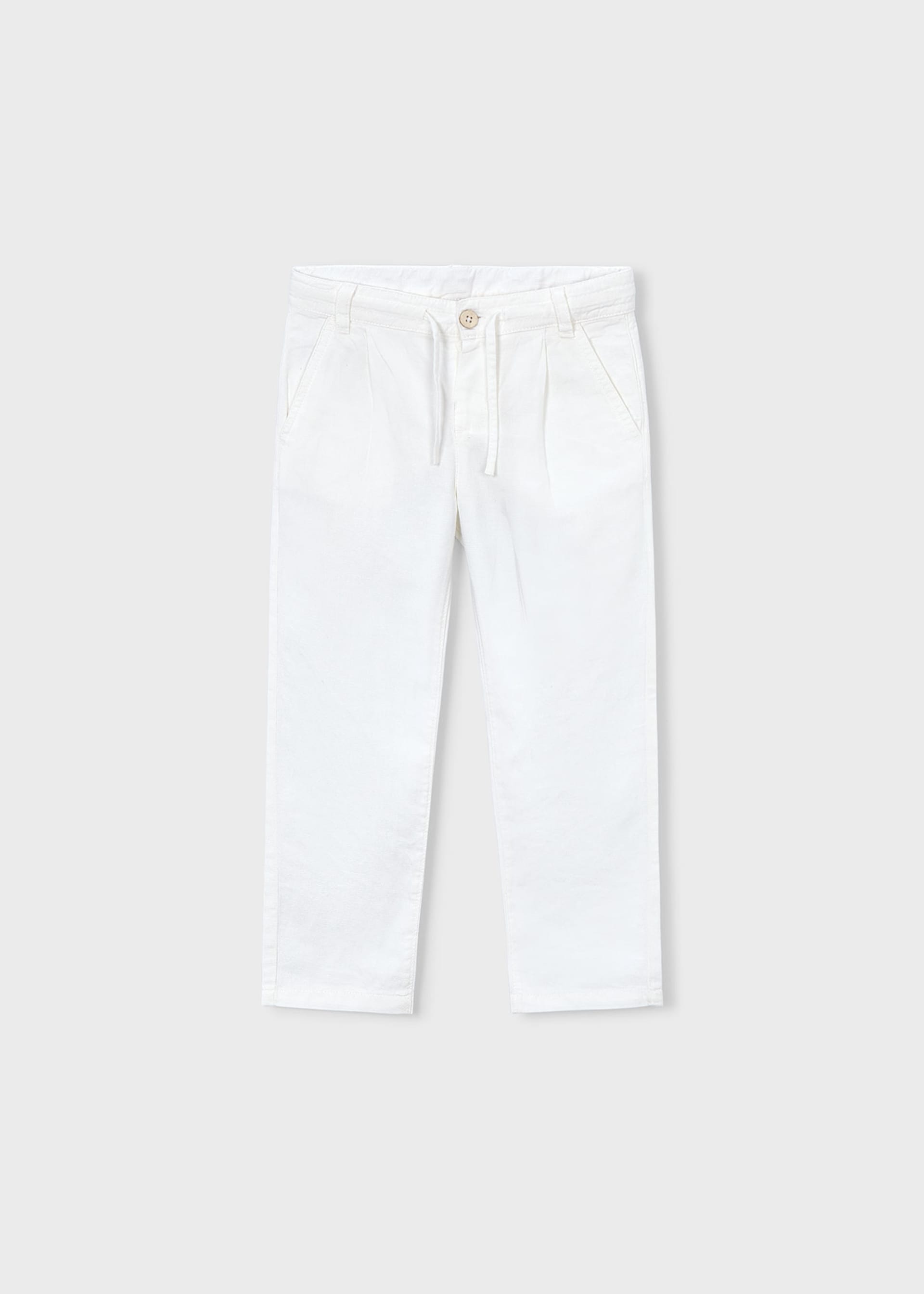 Linen relaxed long trousers boy