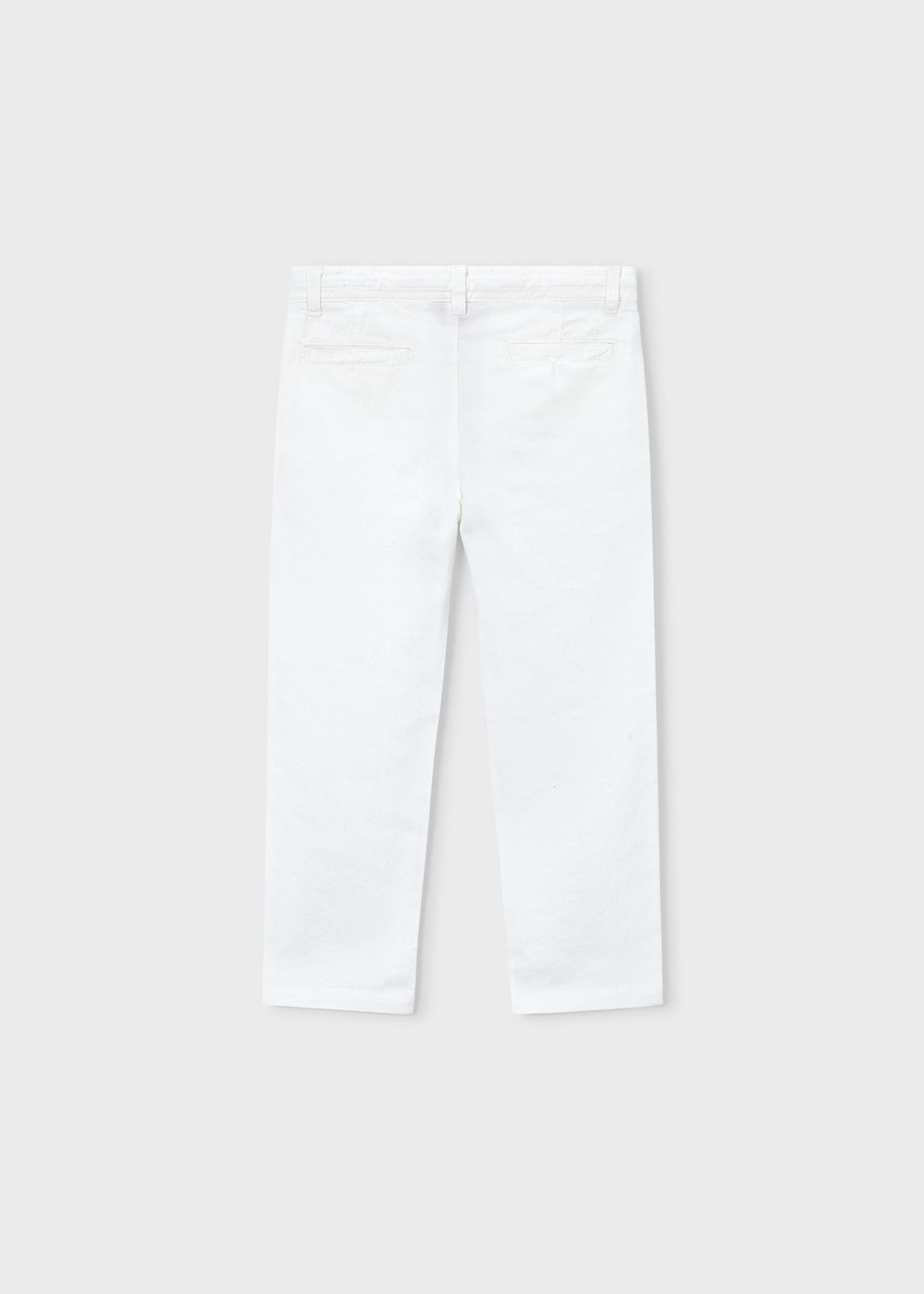 Linen relaxed long trousers boy