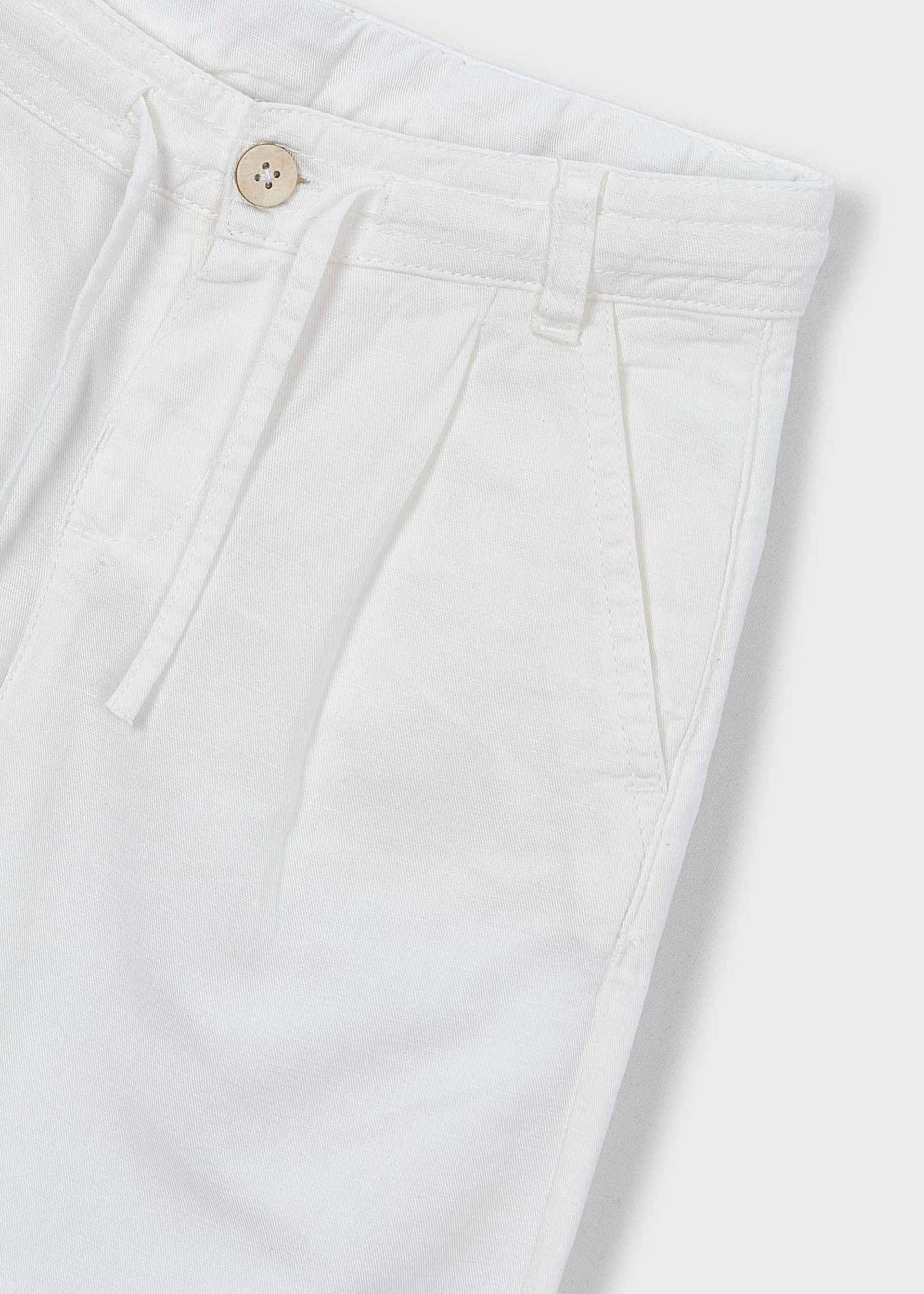 Pantalone lungo morbido chino in lino bambino