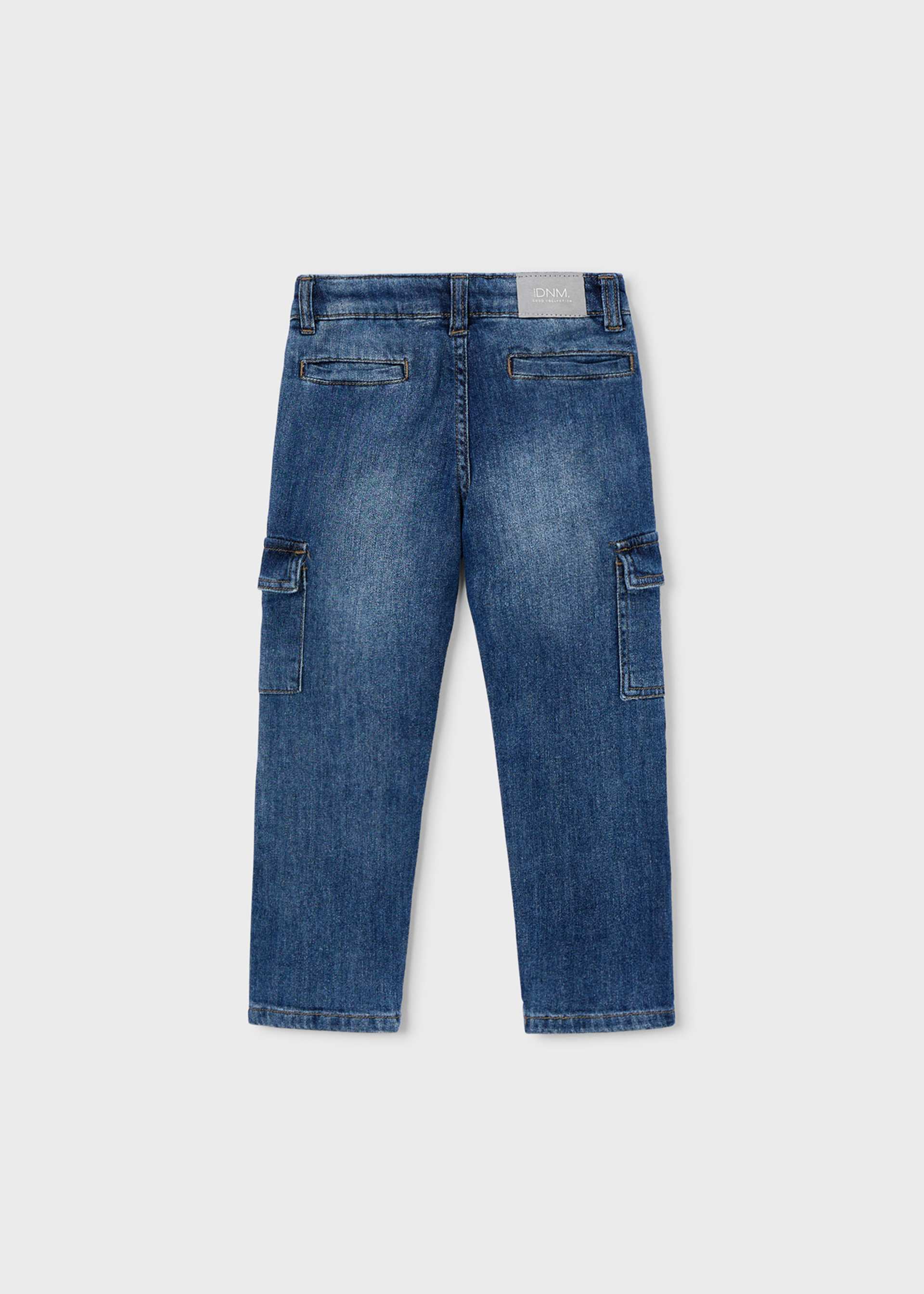 Pantalone jeans cargo bambino